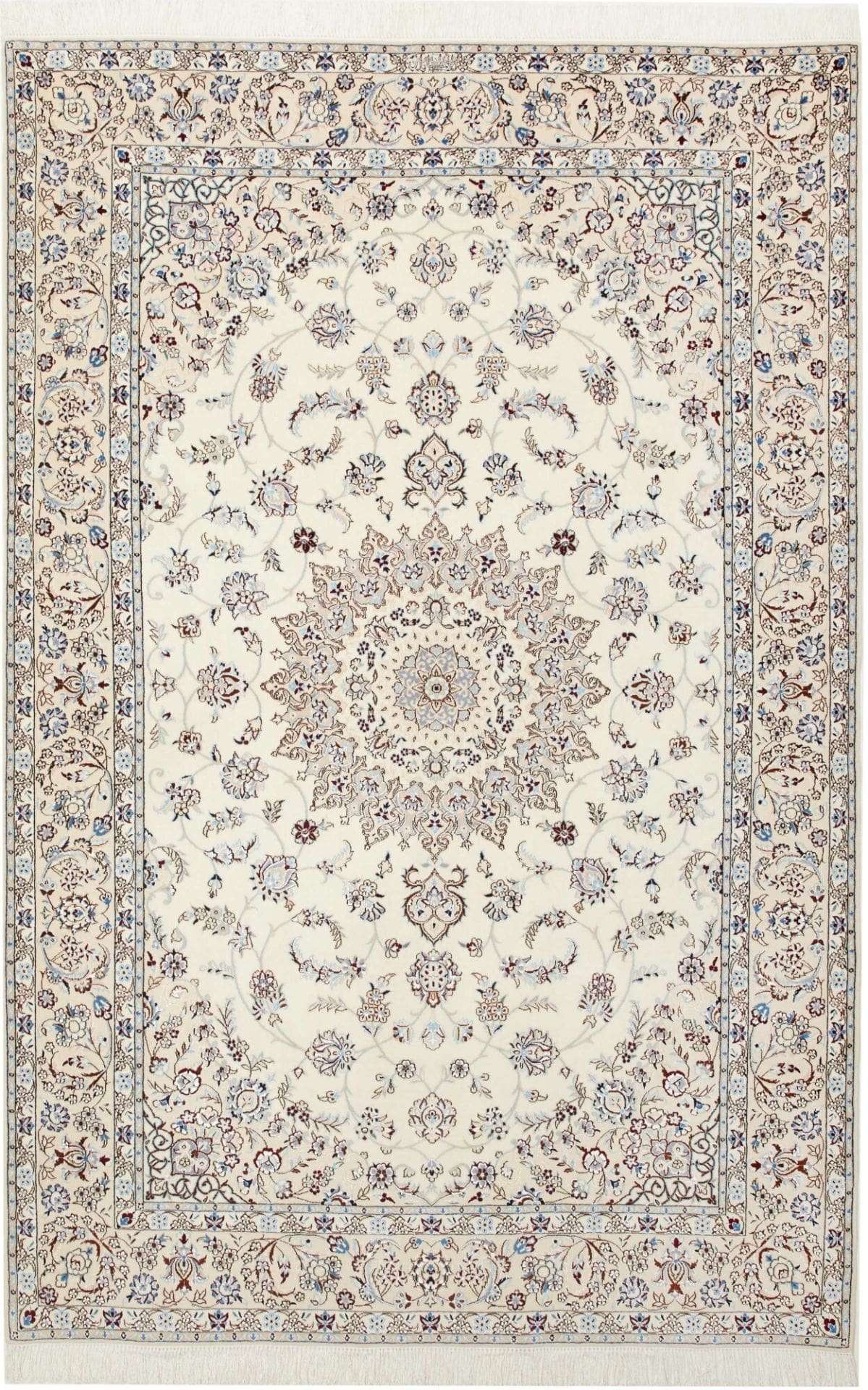 Nain Persian Rug 144 × 214 cm in Wool, hand-knotted