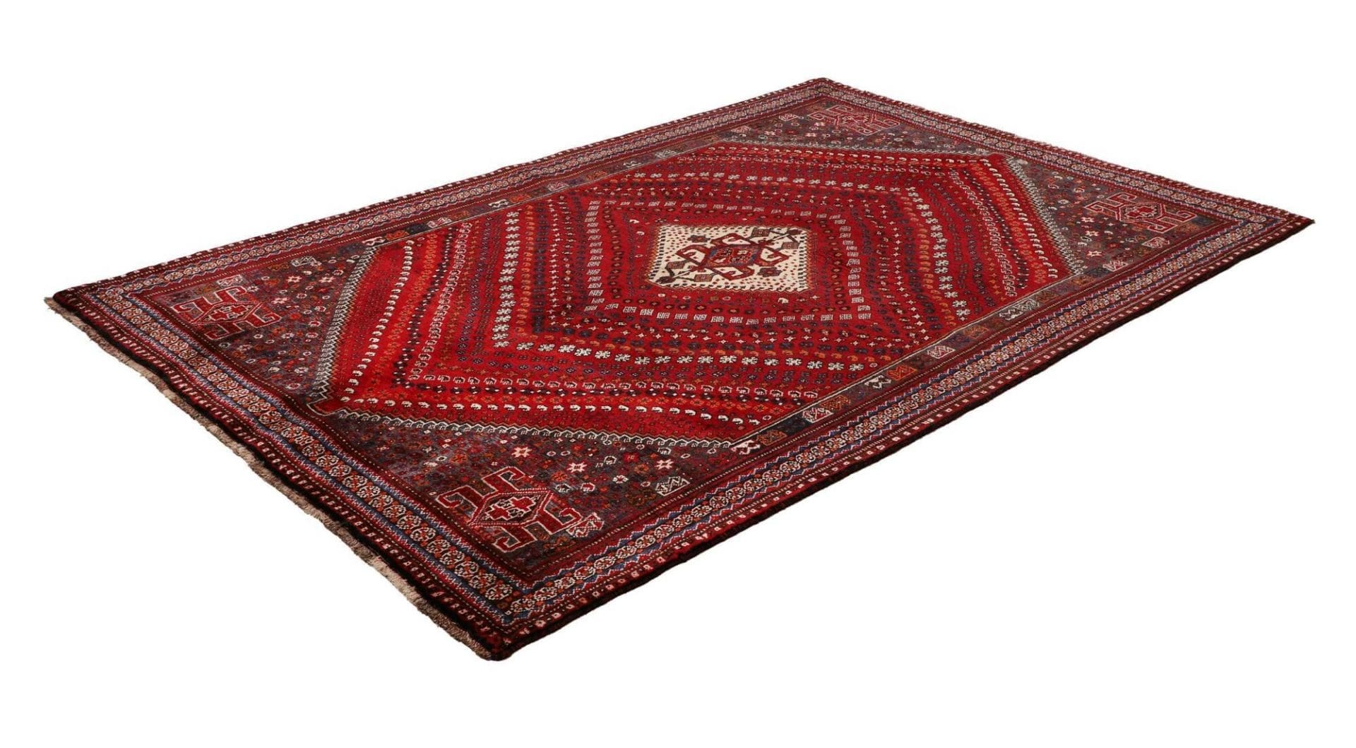 Alternative view of Shiraz Persian Rug 173 × 249 cm in Wool, hand-knotted