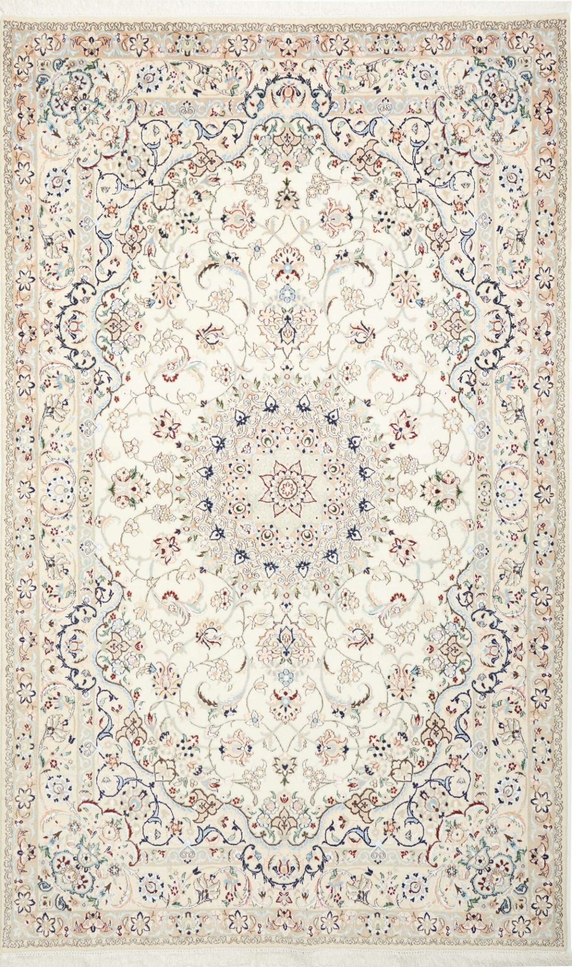 Hand-Knotted Nain Persian Rug, 163 × 264 cm, Wool