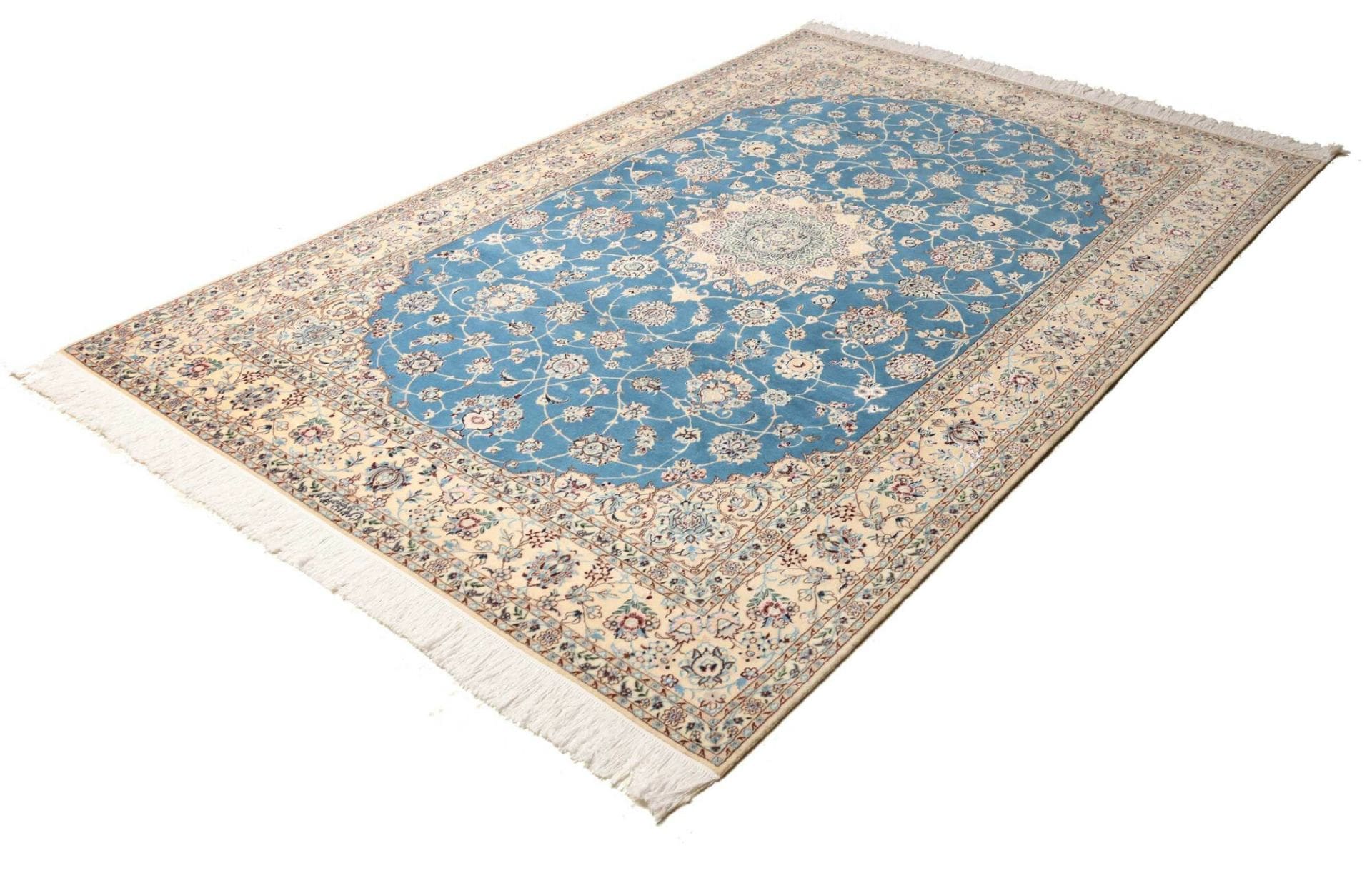 Alternative view of Hand-Knotted Nain Persian Rug, 170 × 255 cm, Wool