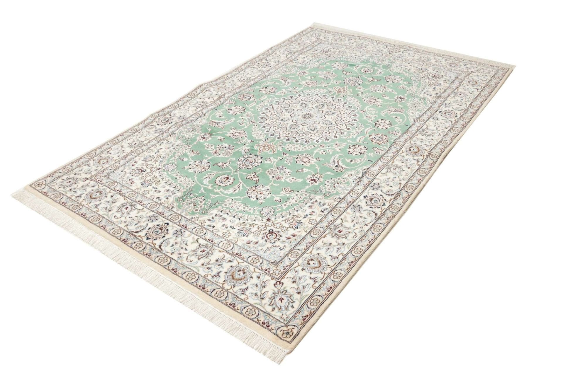 Alternative view of Hand-Knotted Nain Persian Rug, 158 × 247 cm, Wool