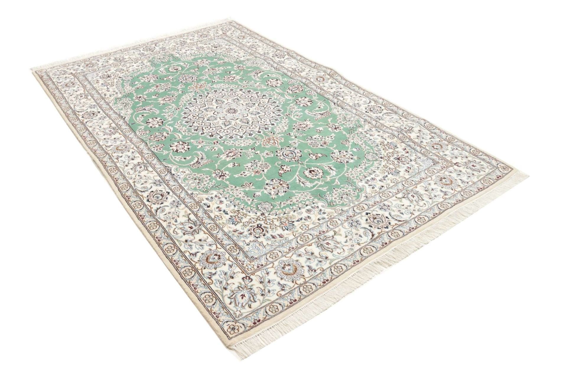 Hand-Knotted Nain Persian Rug, 158 × 247 cm, Wool - Image 3