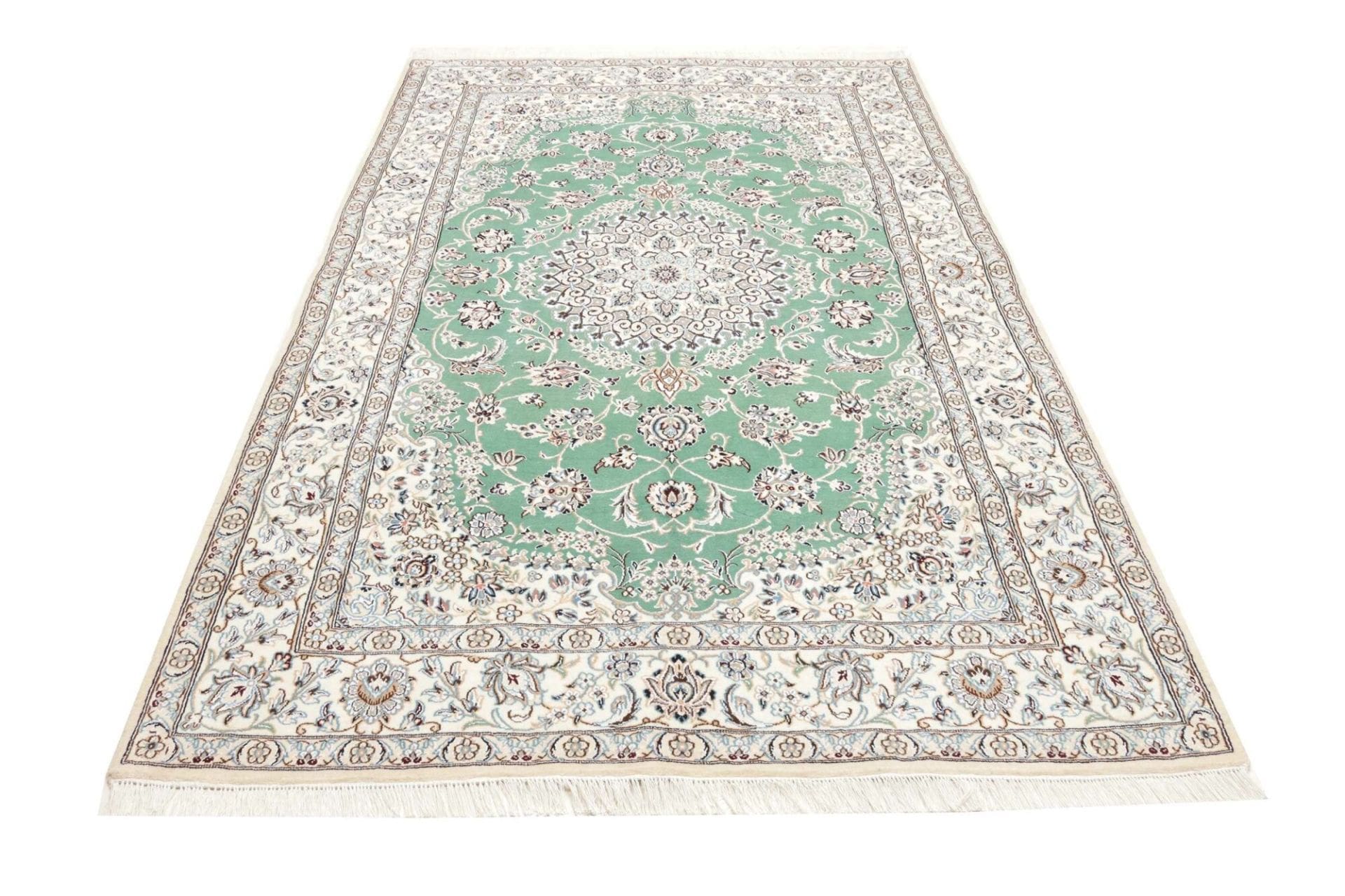 Hand-Knotted Nain Persian Rug, 158 × 247 cm, Wool - Image 4