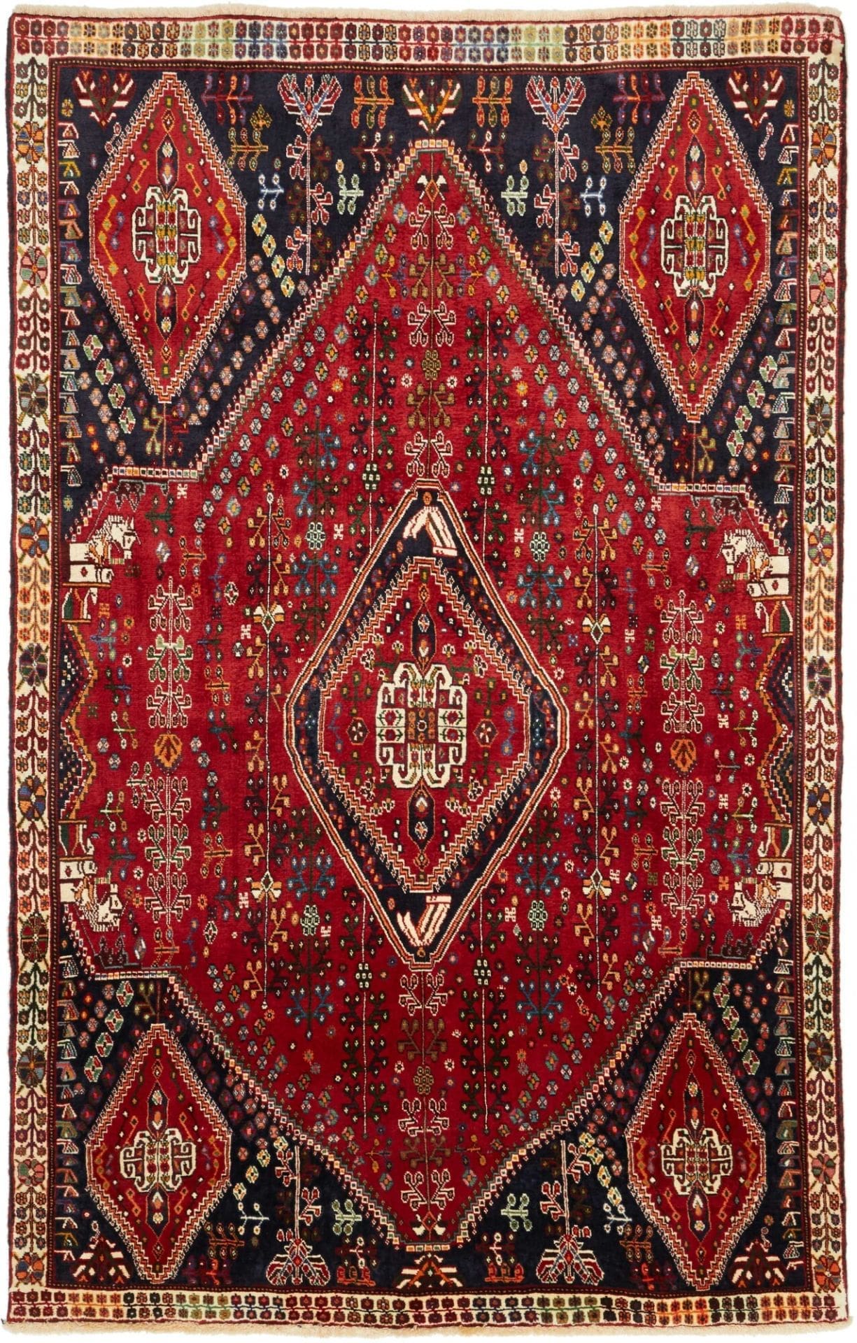 Qashqai Persian Rug 166 × 260 cm in Wool, hand-knotted