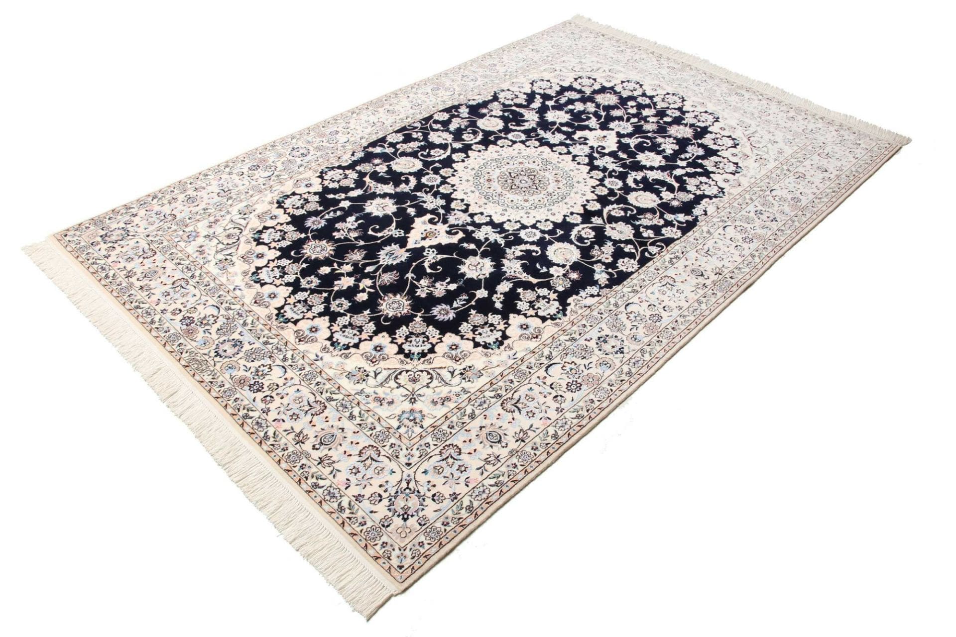 Alternative view of Hand-Knotted Nain Persian Rug, 161 × 245 cm, Wool