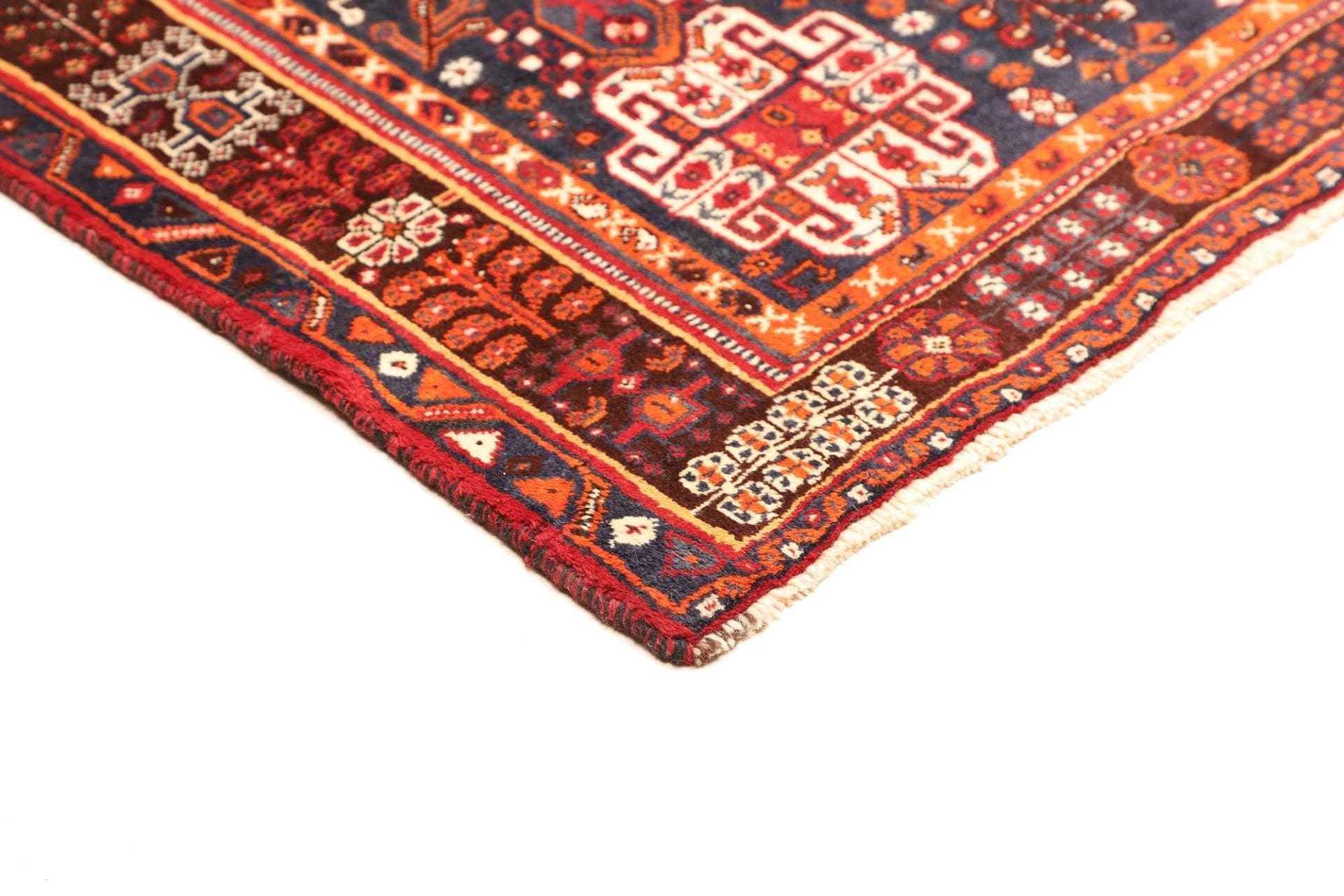 Hand-Knotted Shiraz Persian Rug, 163 × 260 cm, Wool - Image 5