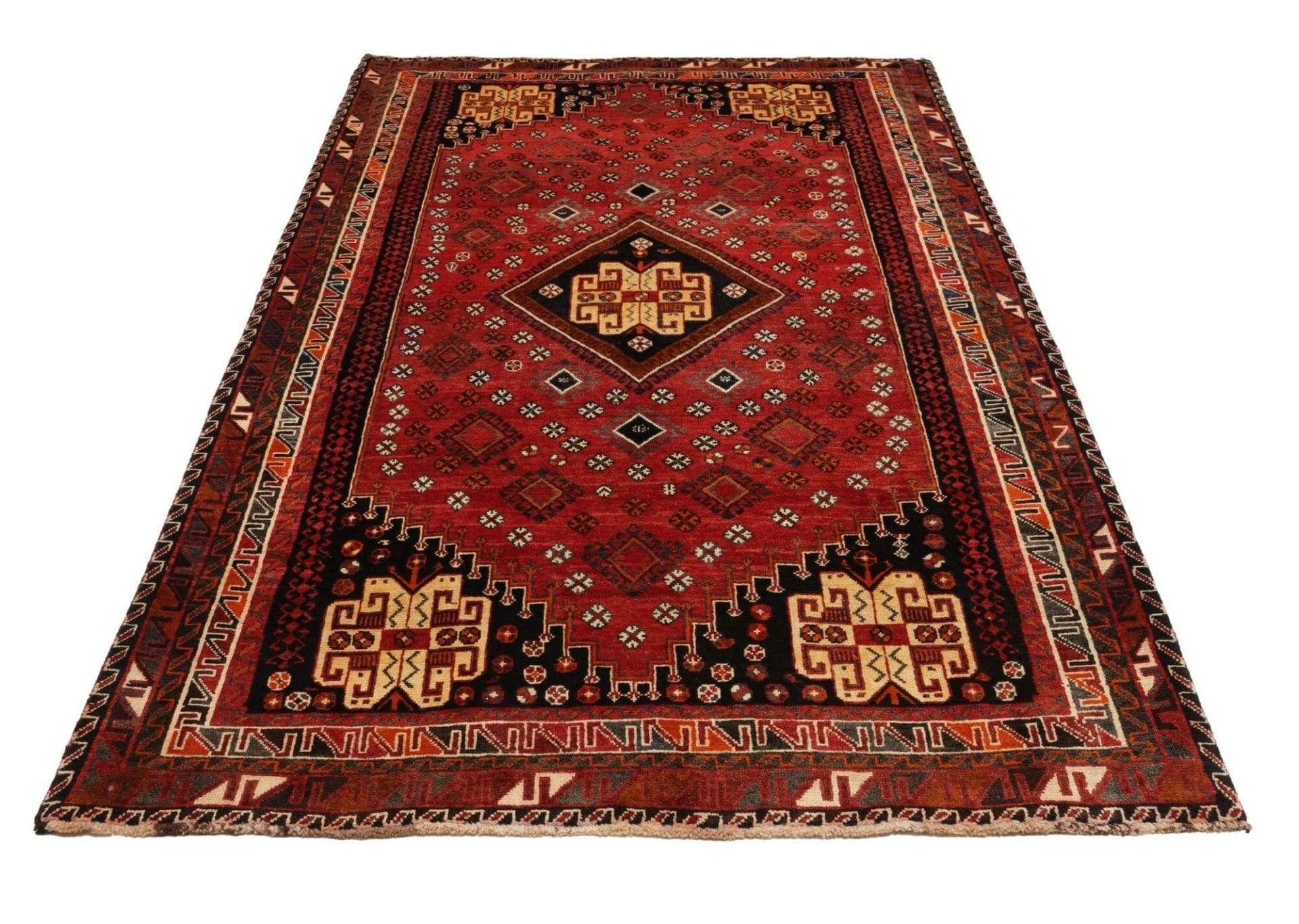 Qashqai Persian Rug 163 × 260 cm in Wool, hand-knotted - Image 4