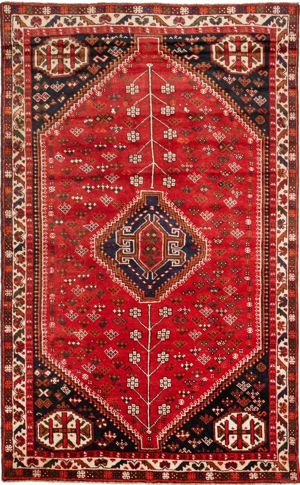Shiraz Persian Rug 155 × 245 cm in Wool, hand-knotted