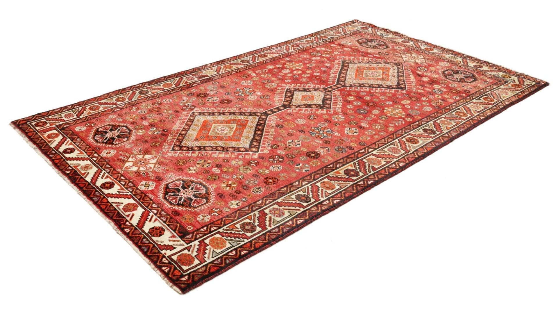 Alternative view of Hand-Knotted Shiraz Persian Rug, 163 × 270 cm, Wool