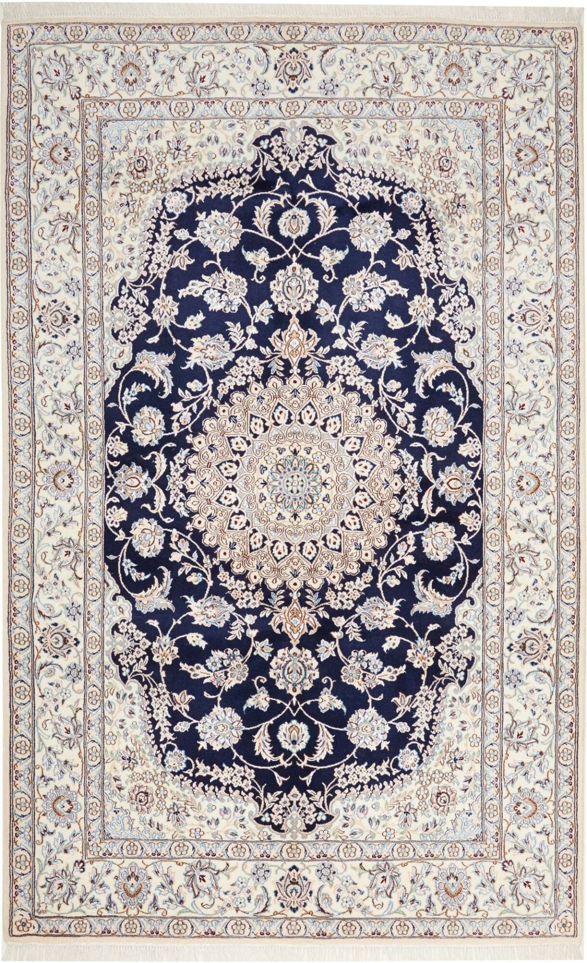 Nain Persian Rug 159 × 253 cm in Wool, hand-knotted