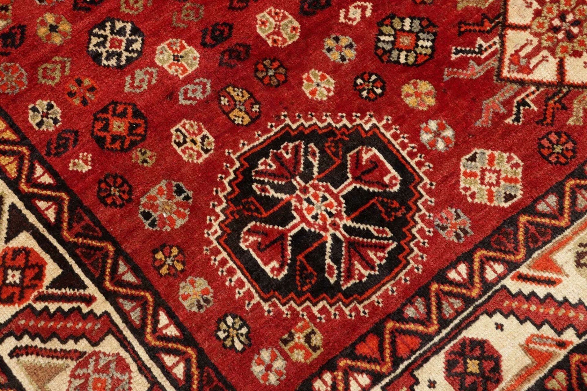 Hand-Knotted Shiraz Persian Rug, 163 × 270 cm, Wool - Image 6
