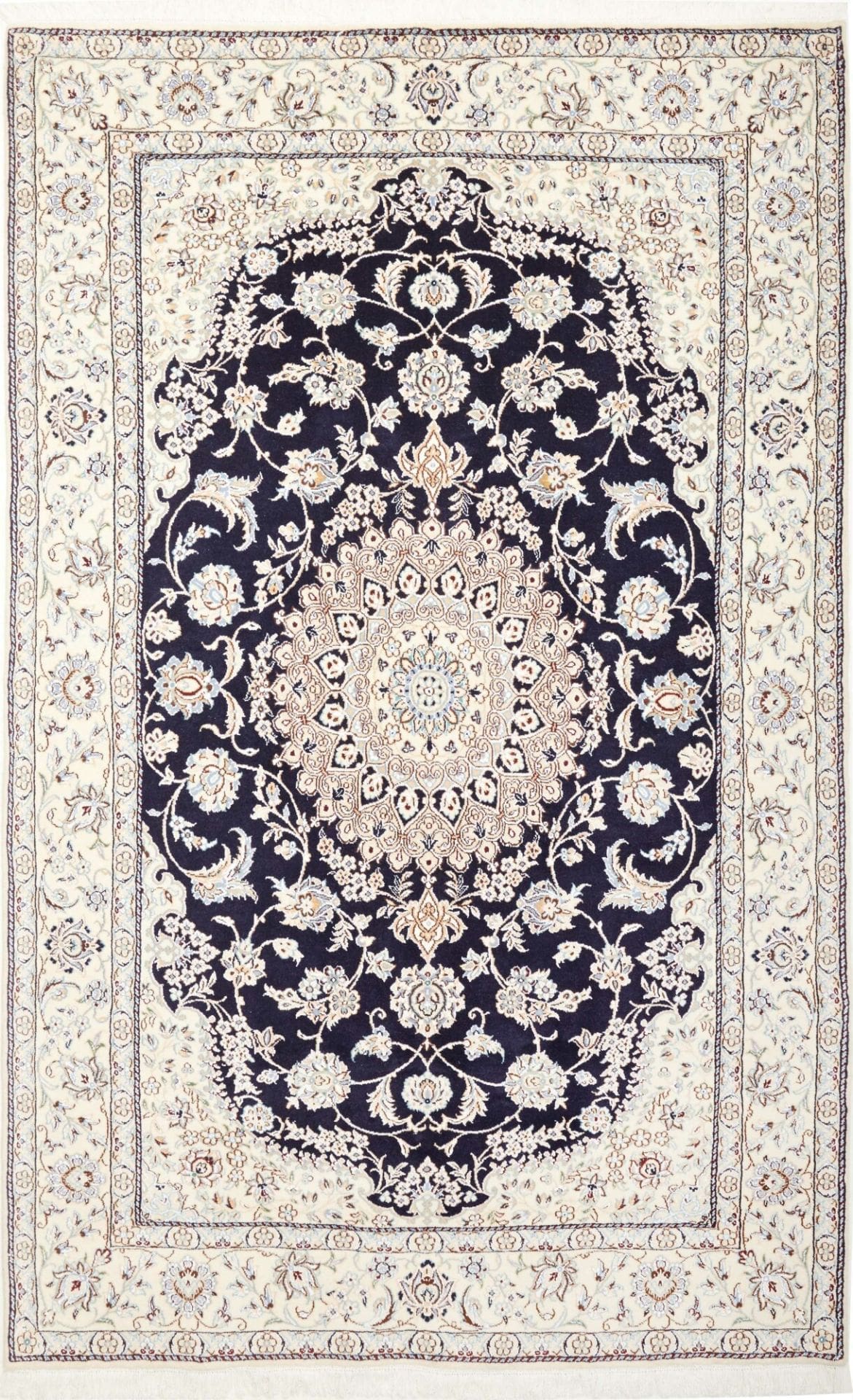 Nain Persian Rug 156 × 248 cm in Wool, hand-knotted