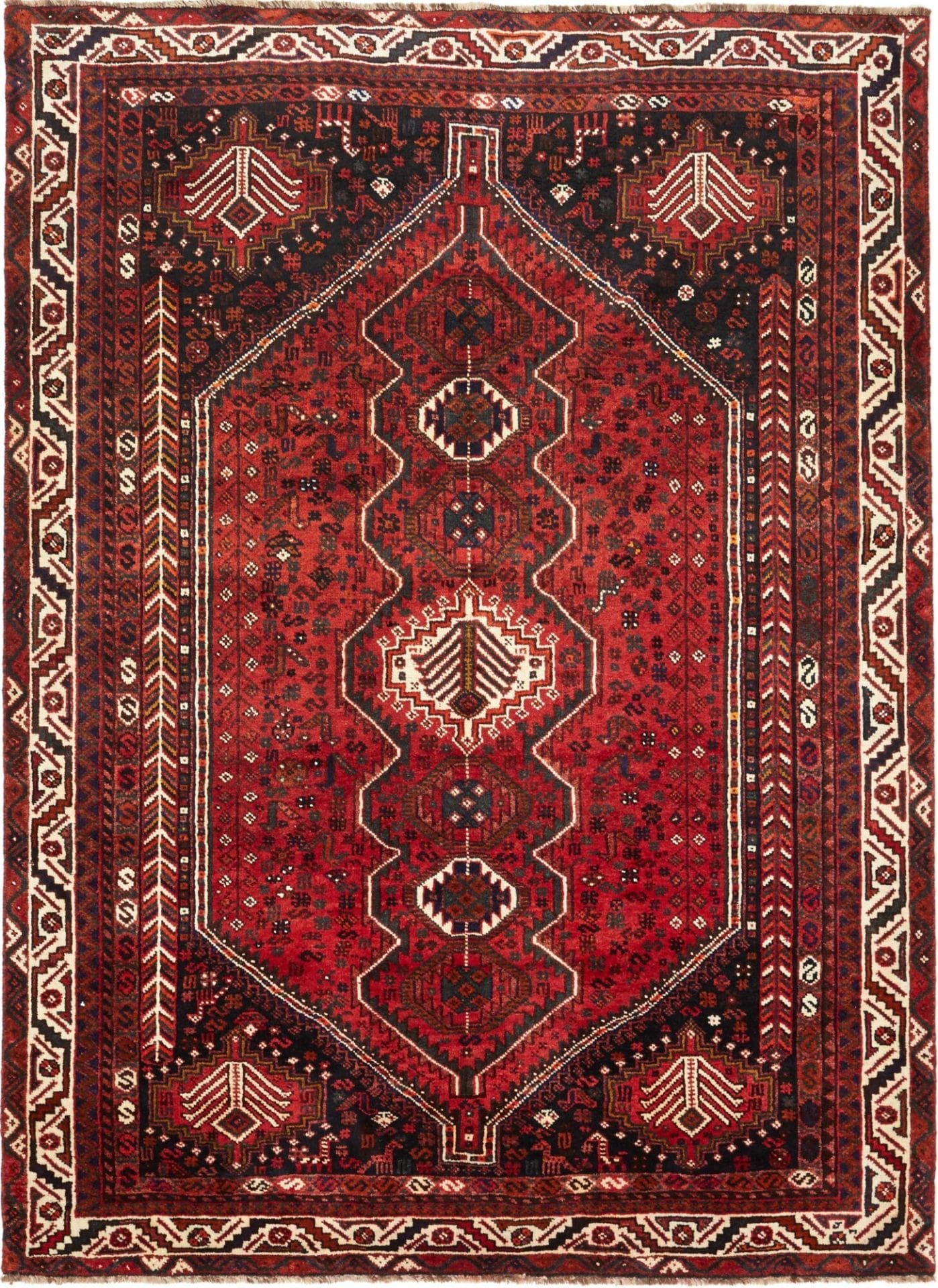 Shiraz Persian Rug 172 × 262 cm in Wool, hand-knotted