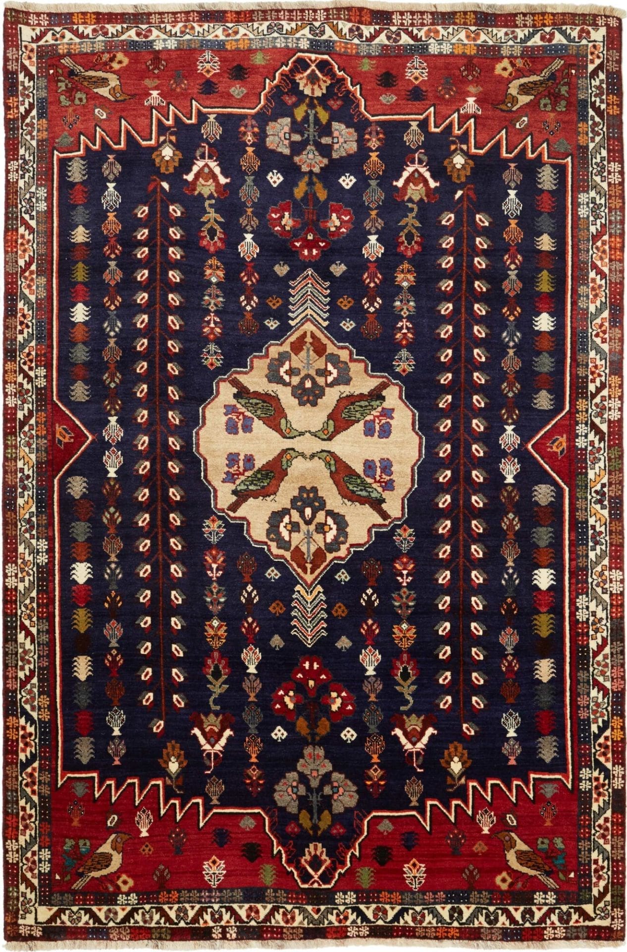 Wool Qashqai Persian Rug 170 × 252 cm, hand-knotted