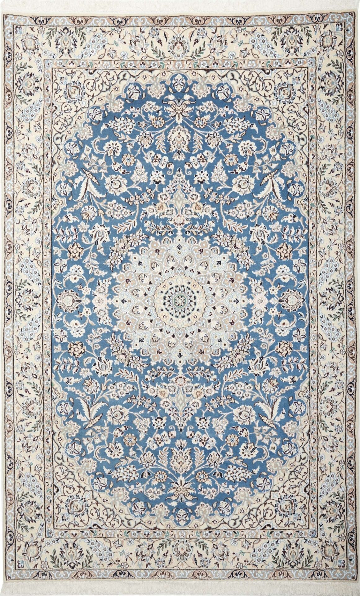 Nain Persian Rug 161 × 255 cm in Wool, hand-knotted