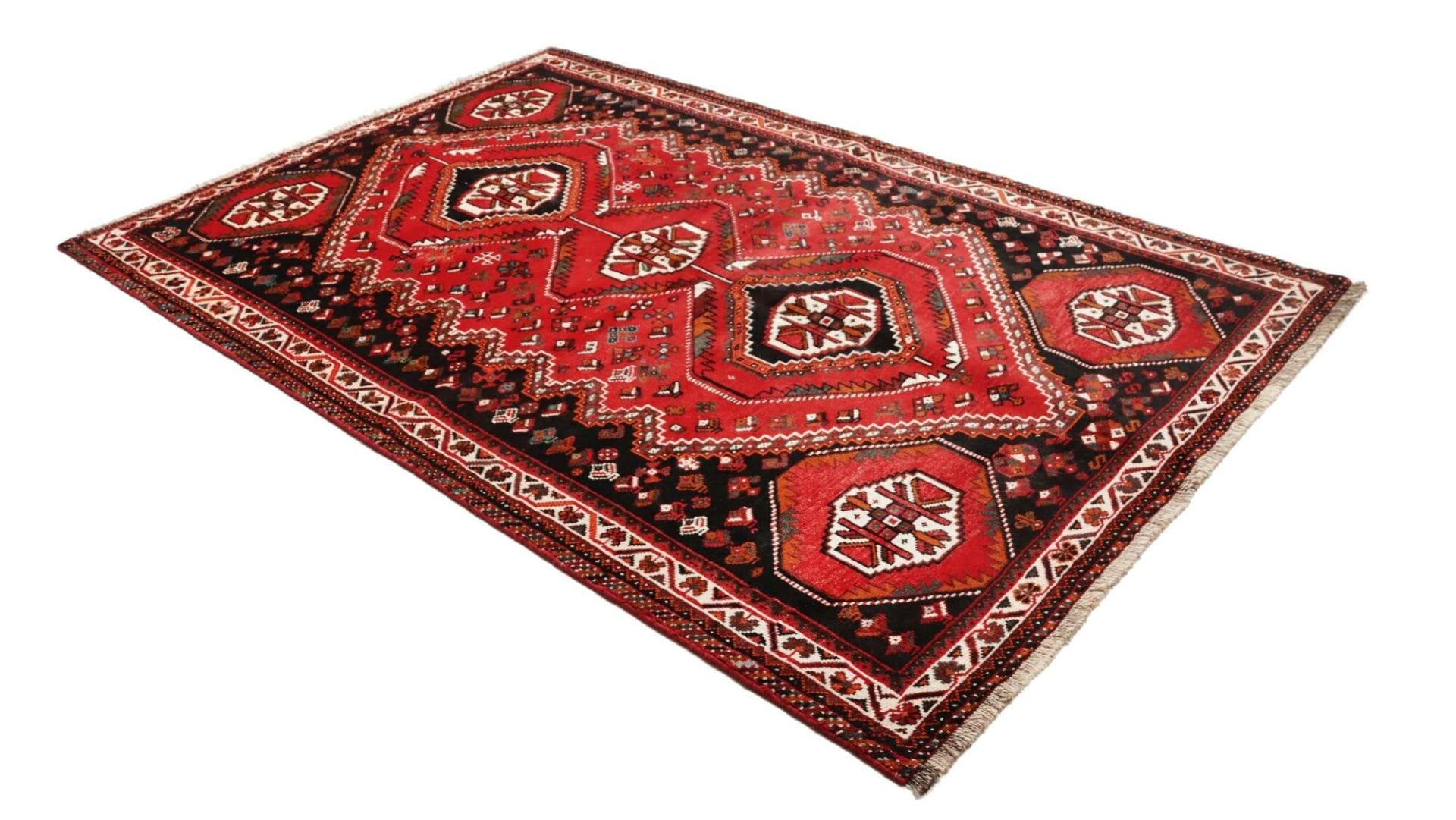 Shiraz Persian Rug 175 × 260 cm in Wool, hand-knotted - Image 3