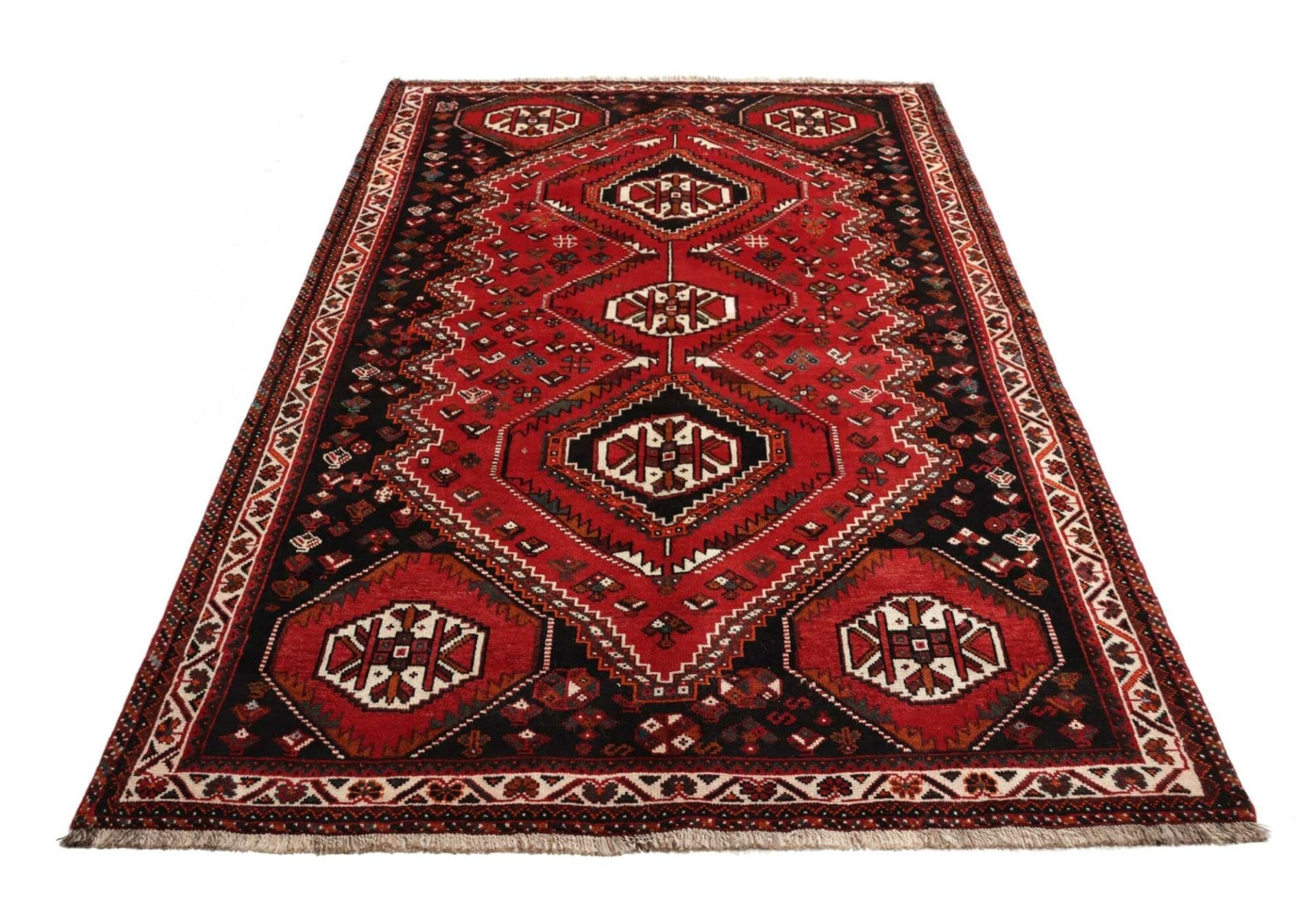 Shiraz Persian Rug 175 × 260 cm in Wool, hand-knotted - Image 4