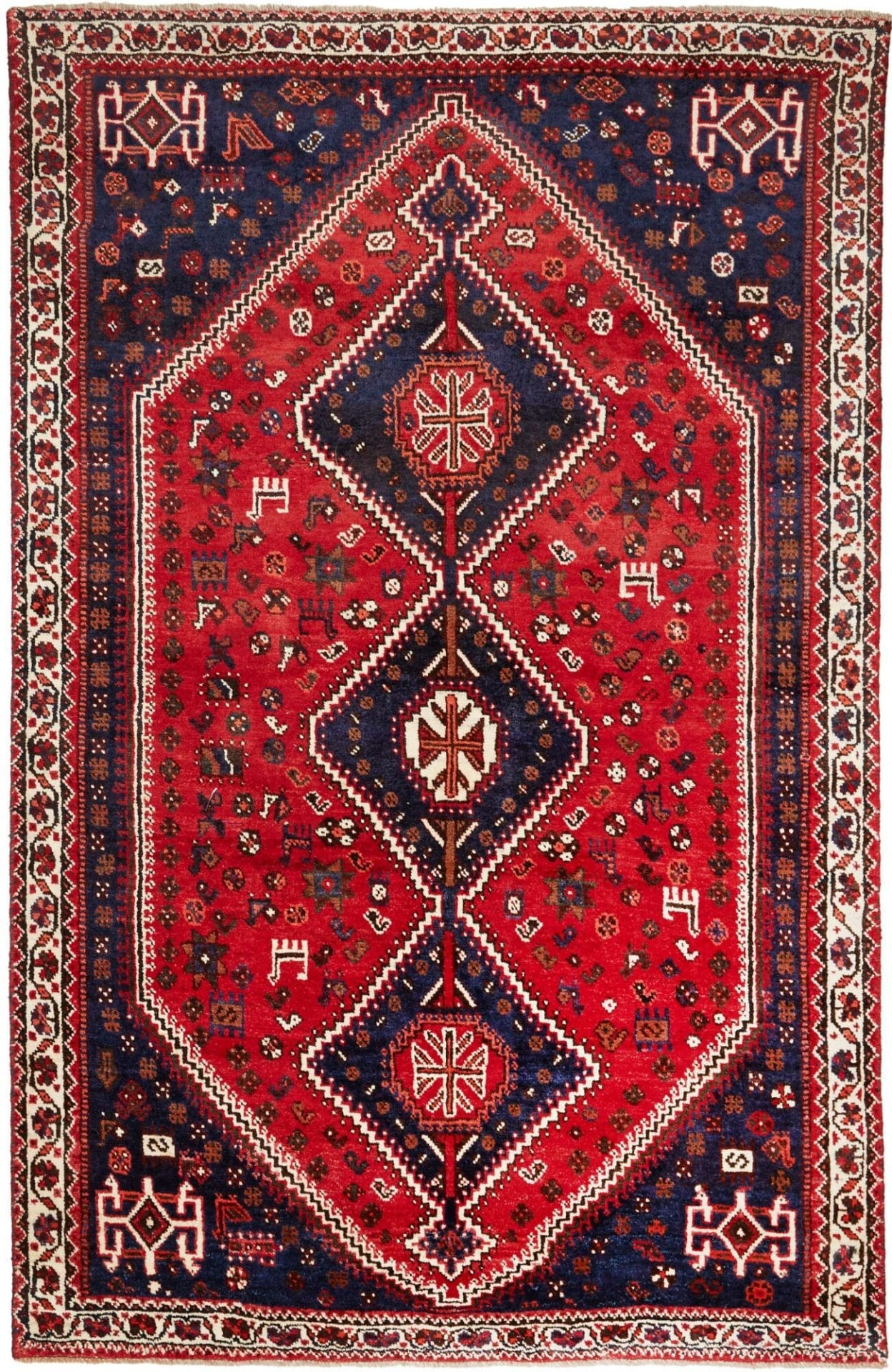 Shiraz Persian Rug 167 × 252 cm in Wool, hand-knotted