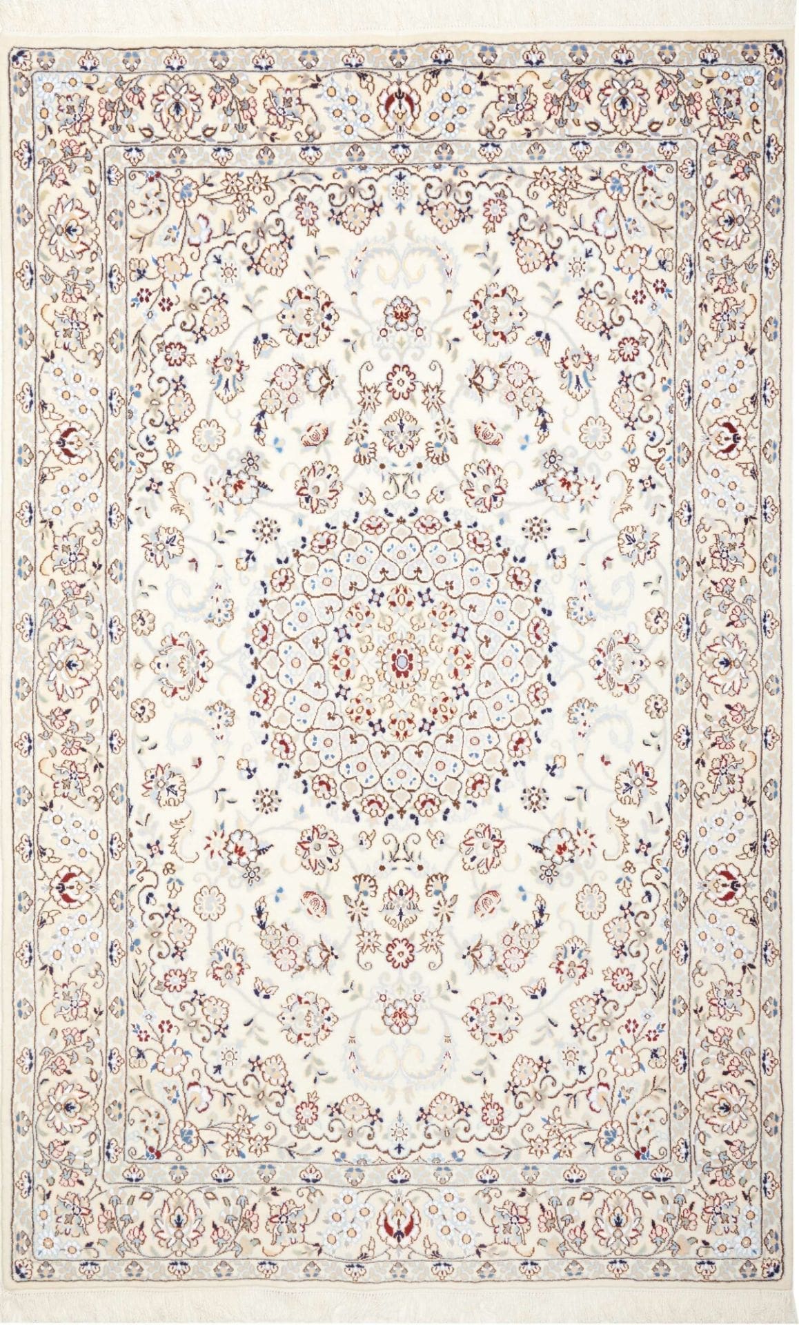 Hand-Knotted Nain Persian Rug, 161 × 252 cm, Wool