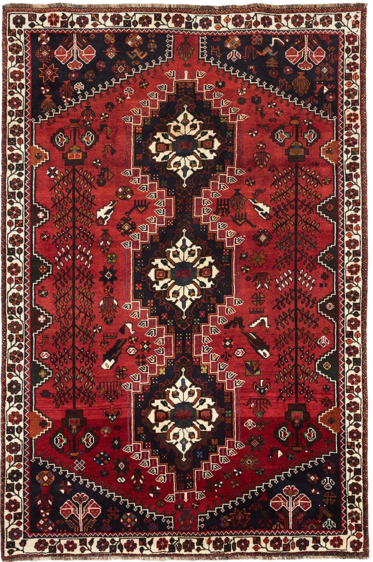 Shiraz Persian Rug 176 × 259 cm in Wool, hand-knotted