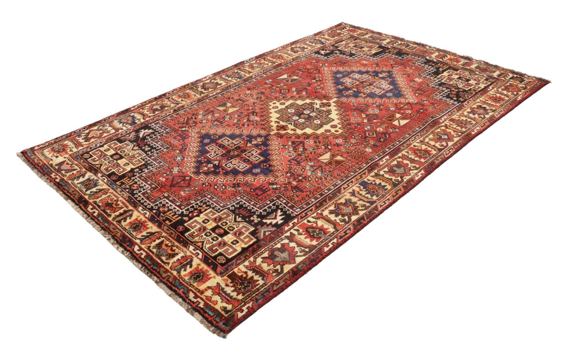 Alternative view of Hand-Knotted Shiraz Persian Rug, 171 × 258 cm, Wool