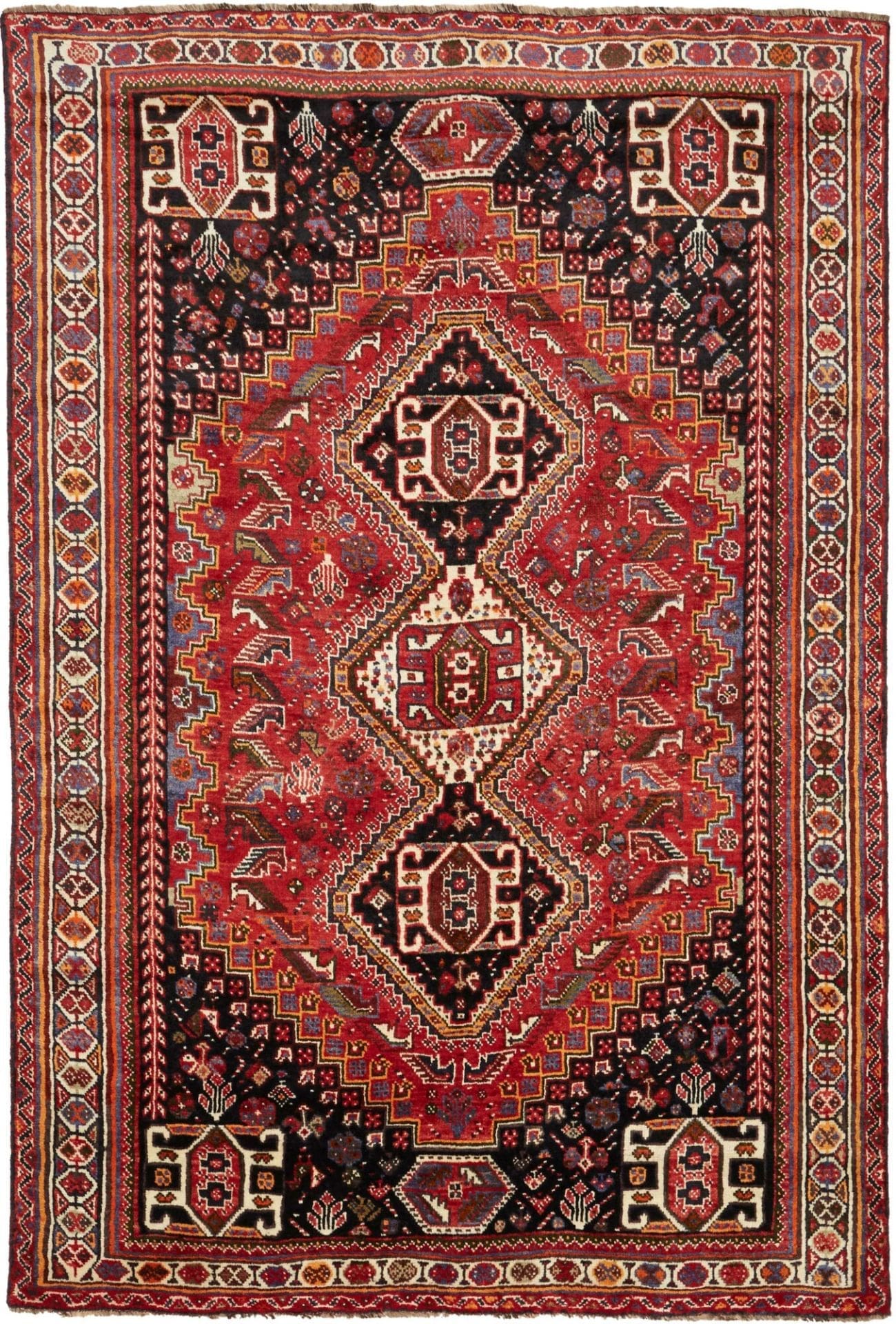Wool Shiraz Persian Rug 173 × 260 cm, hand-knotted