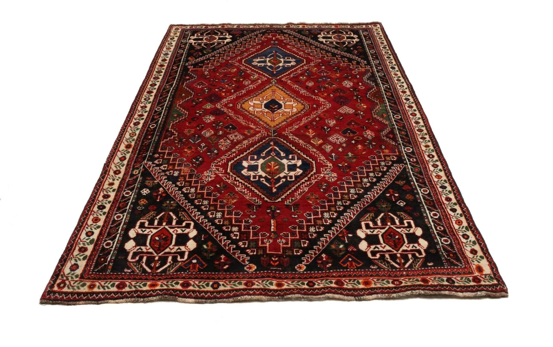 Qashqai Persian Rug 165 × 218 cm in Wool, hand-knotted - Image 4