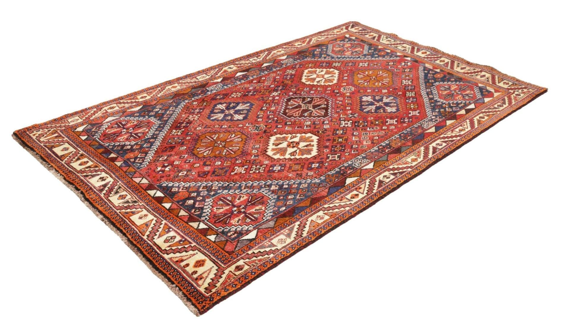 Alternative view of Wool Qashqai Persian Rug 153 × 240 cm, hand-knotted