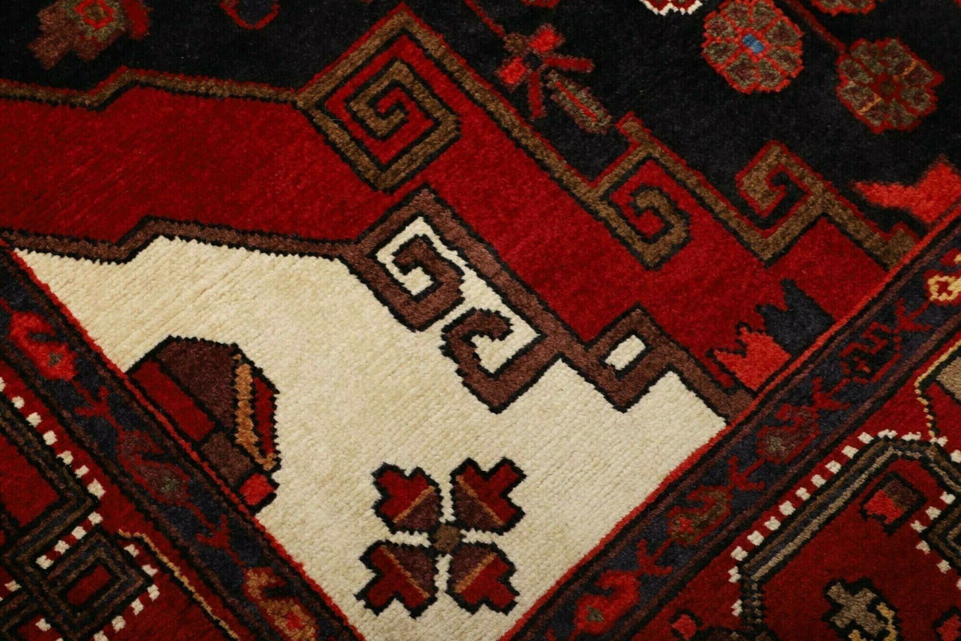 Hamadan Persian Rug 144 × 224 cm in Wool, hand-knotted - Image 6