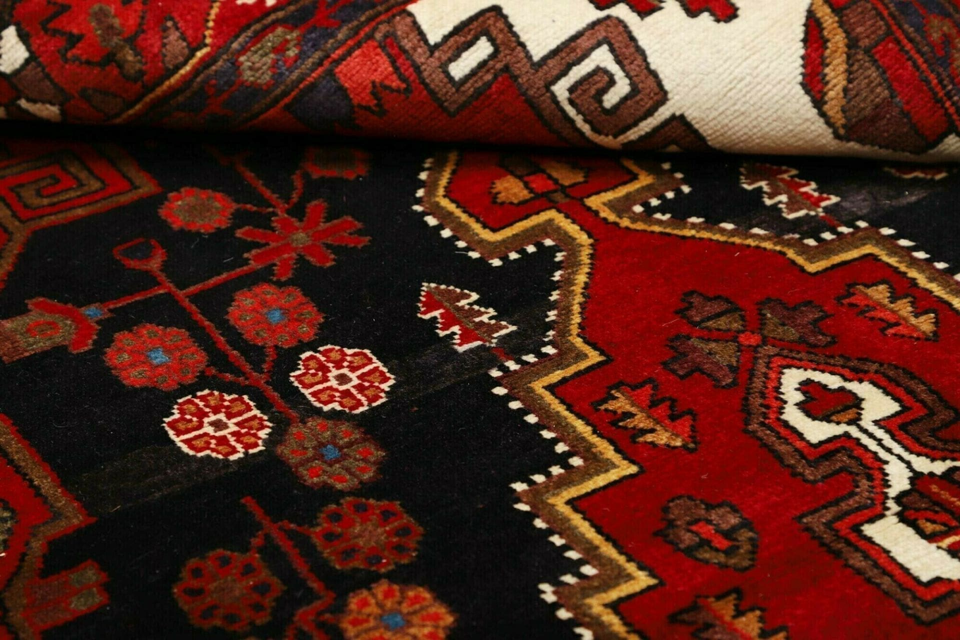 Hamadan Persian Rug 144 × 224 cm in Wool, hand-knotted - Image 10
