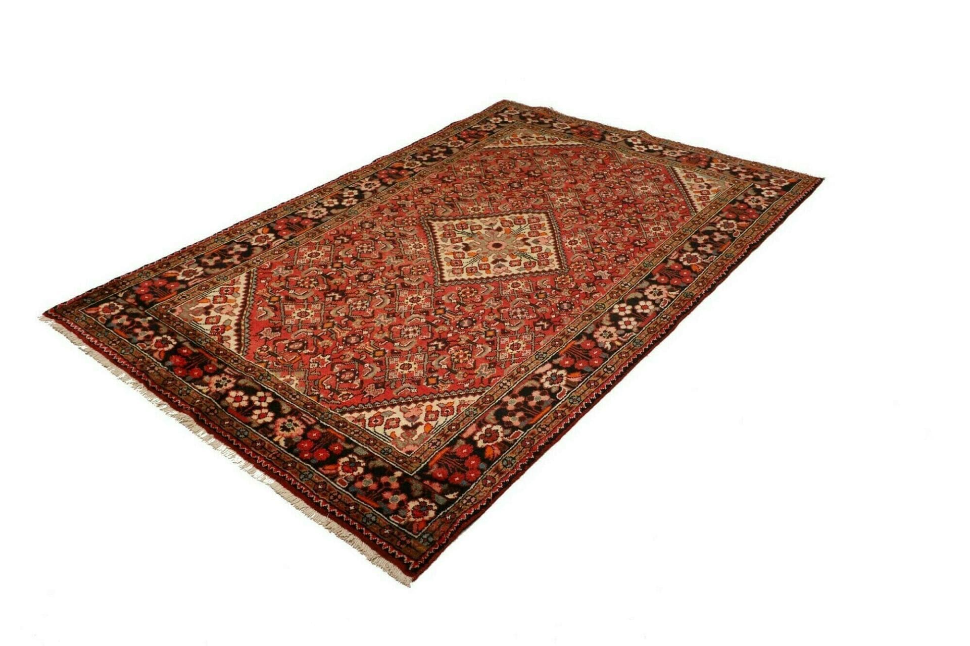 Alternative view of Hamadan Herati Persian Rug 153 × 228 cm in Wool, hand-knotted
