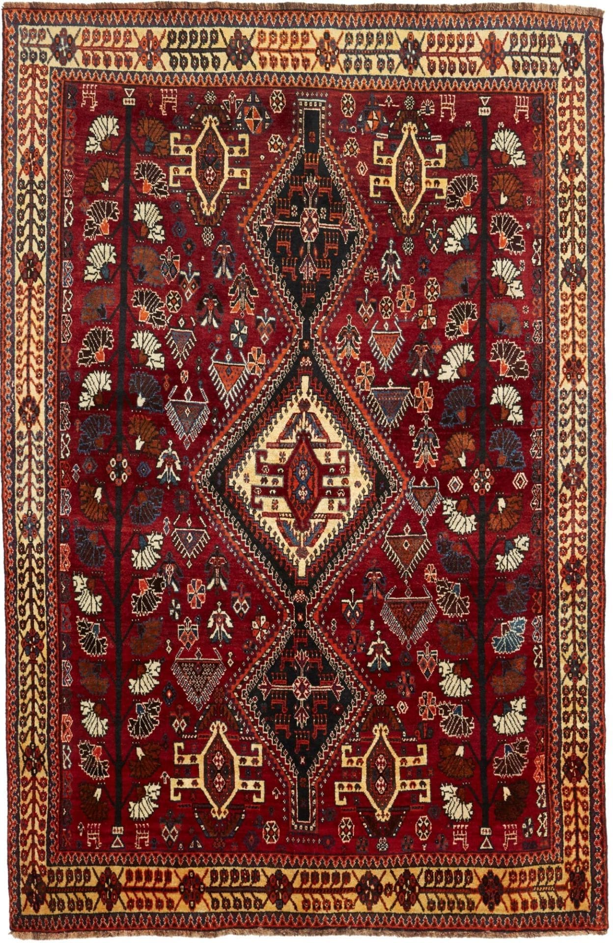 Qashqai Persian Rug 163 × 240 cm in Wool, hand-knotted