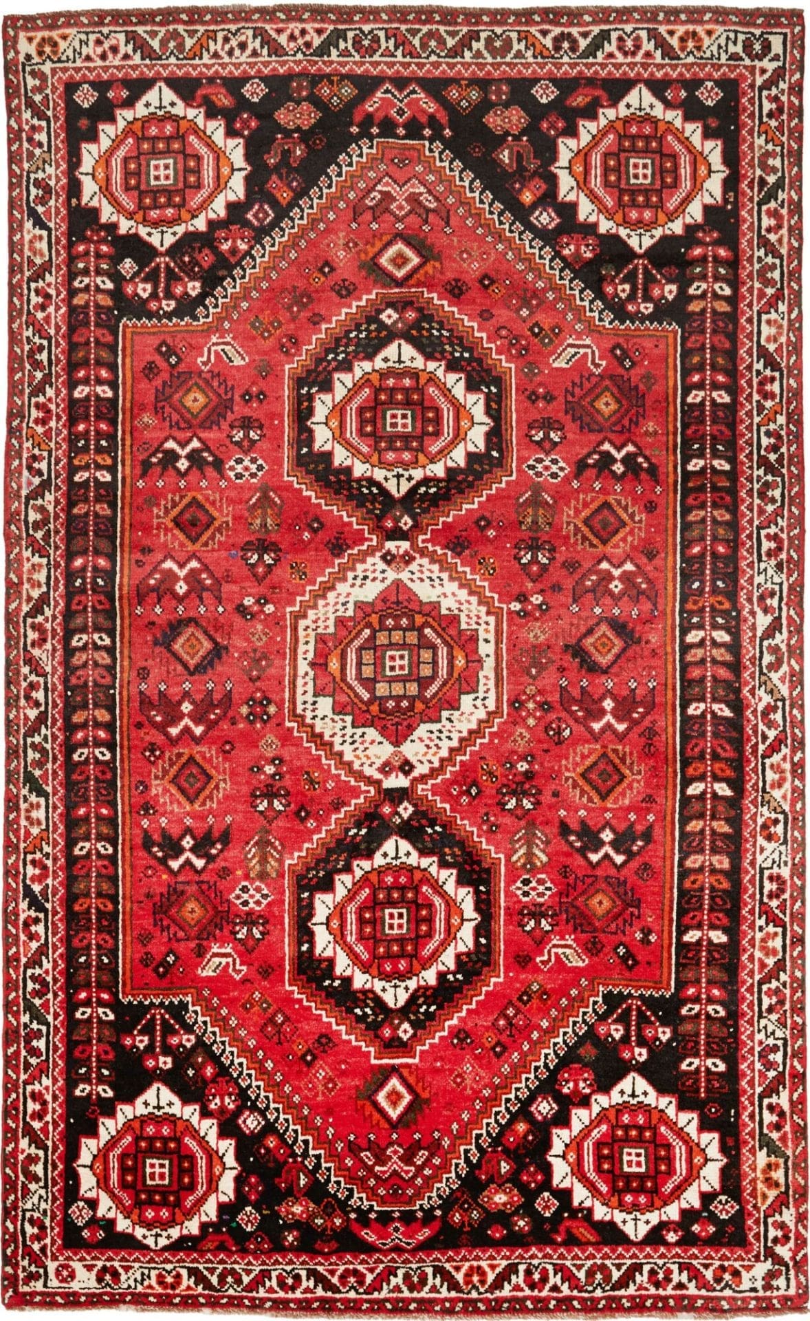 Wool Qashqai Persian Rug 163 × 267 cm, hand-knotted