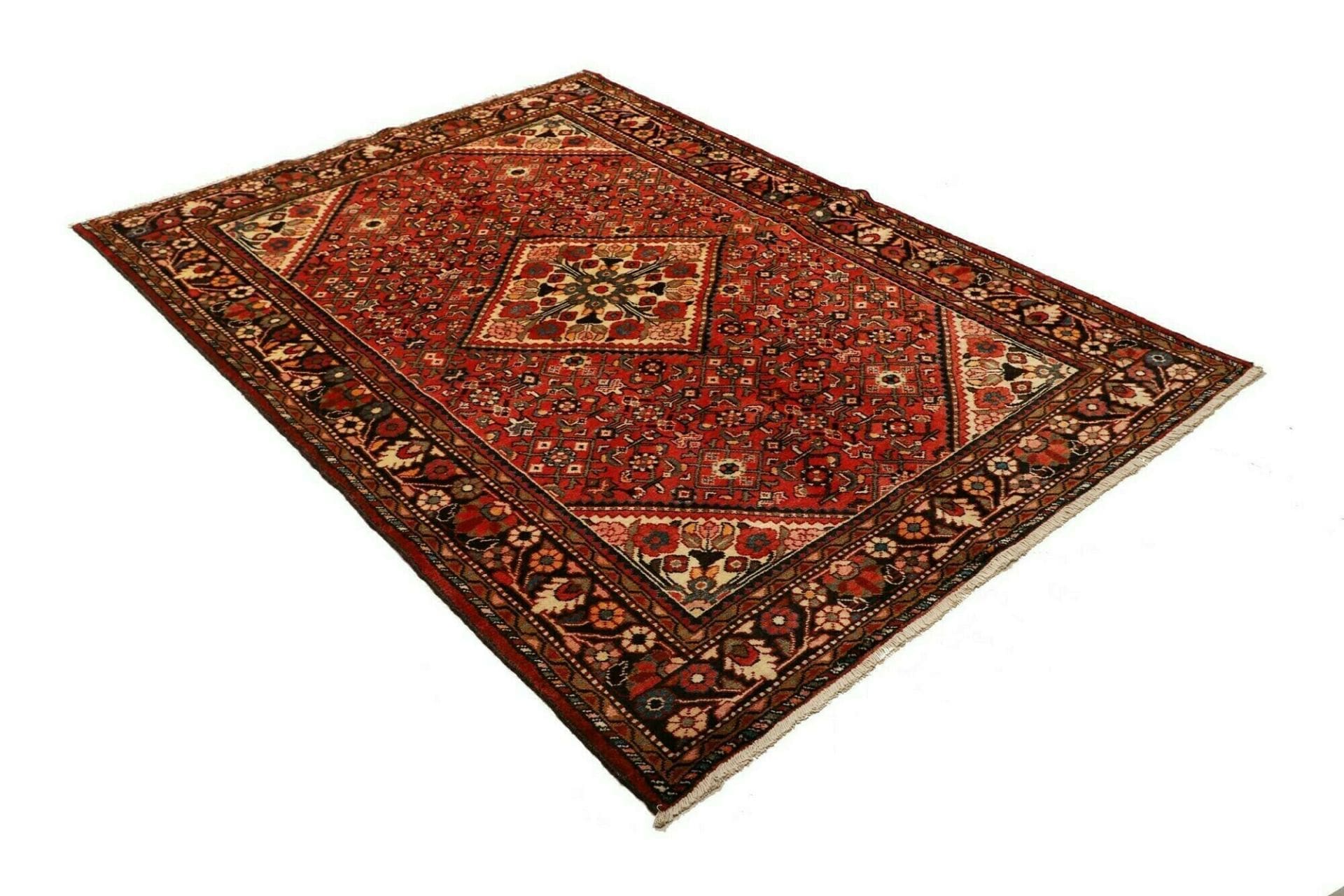 Hamadan Persian Rug 158 × 222 cm in Wool, hand-knotted - Image 3