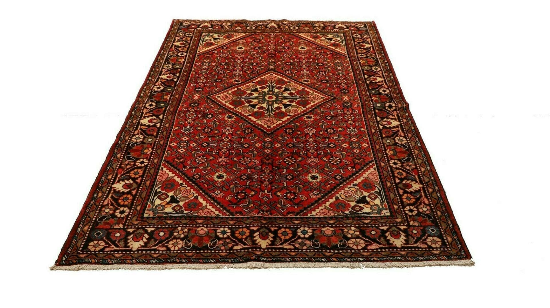 Hamadan Persian Rug 158 × 222 cm in Wool, hand-knotted - Image 4