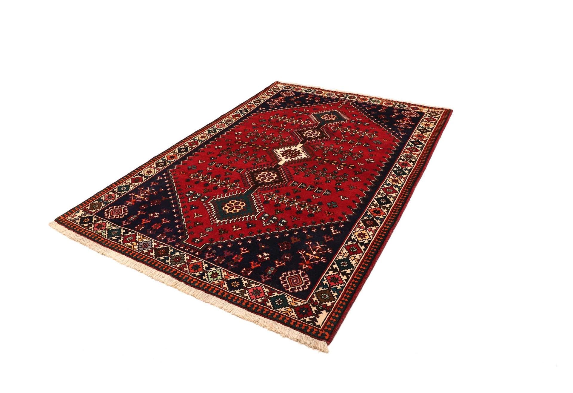 Alternative view of Wool Shiraz Persian Rug 161 × 237 cm, hand-knotted