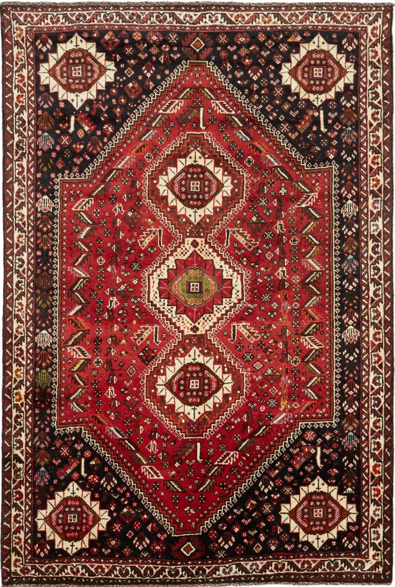 Wool Shiraz Persian Rug 176 × 260 cm, hand-knotted