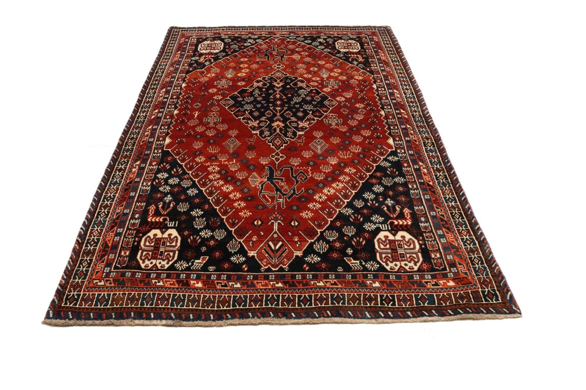 Wool Shiraz Persian Rug 173 × 272 cm, hand-knotted - Image 4