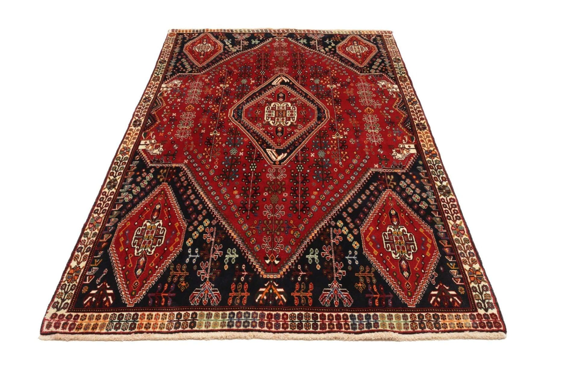 Qashqai Persian Rug 166 × 260 cm in Wool, hand-knotted - Image 4