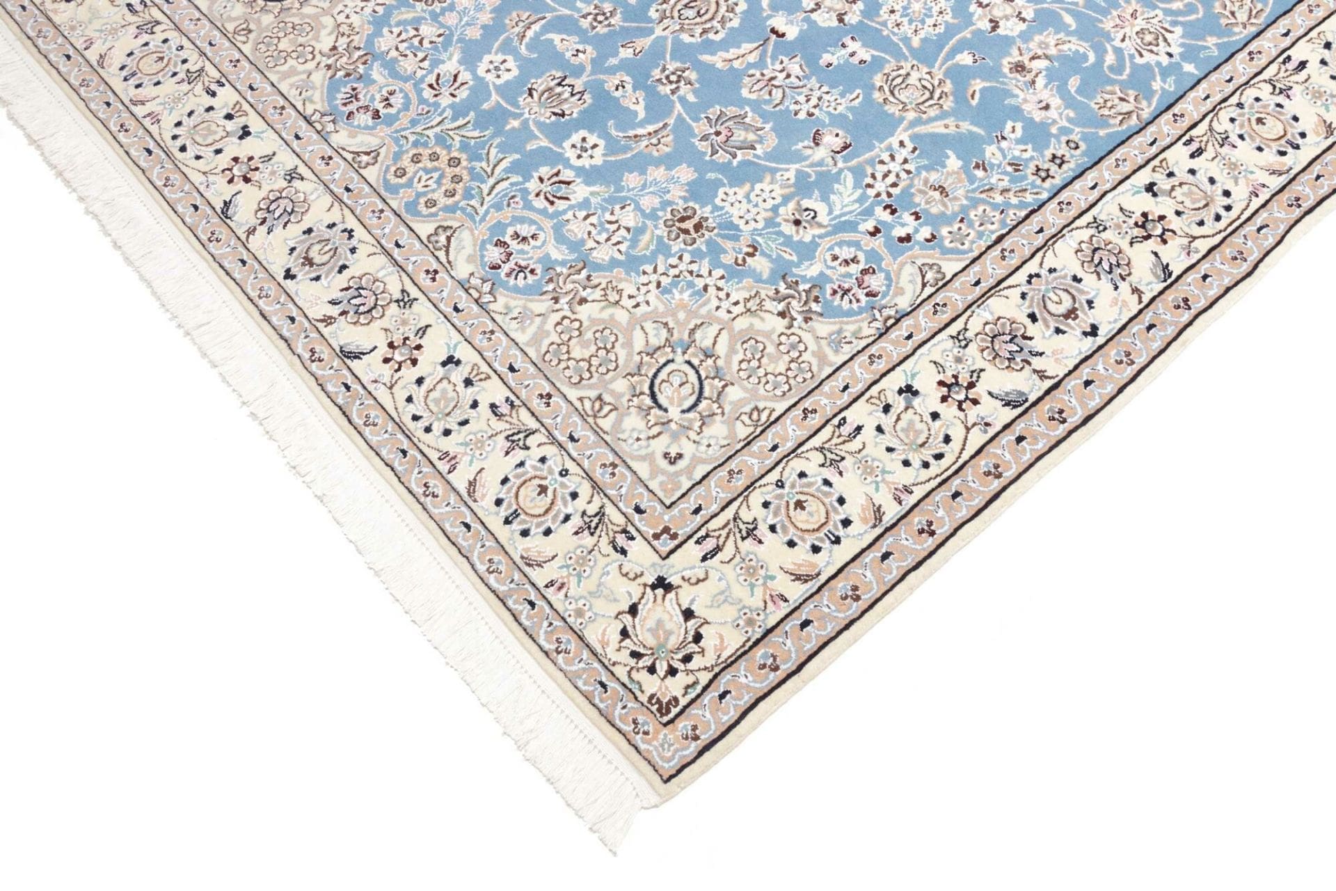 Hand-Knotted Nain Persian Rug, 156 × 233 cm, Wool - Image 7