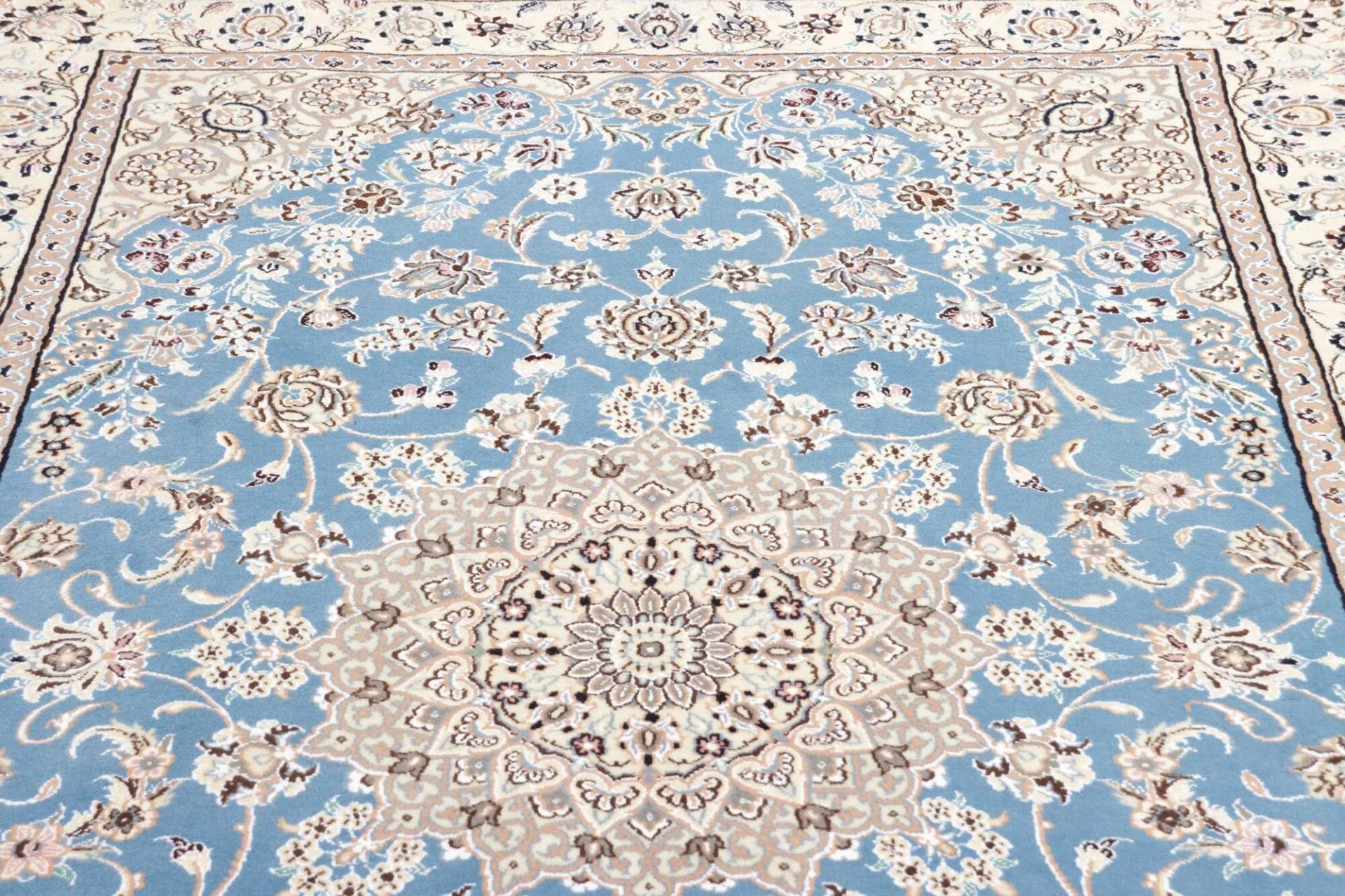 Hand-Knotted Nain Persian Rug, 156 × 233 cm, Wool - Image 9