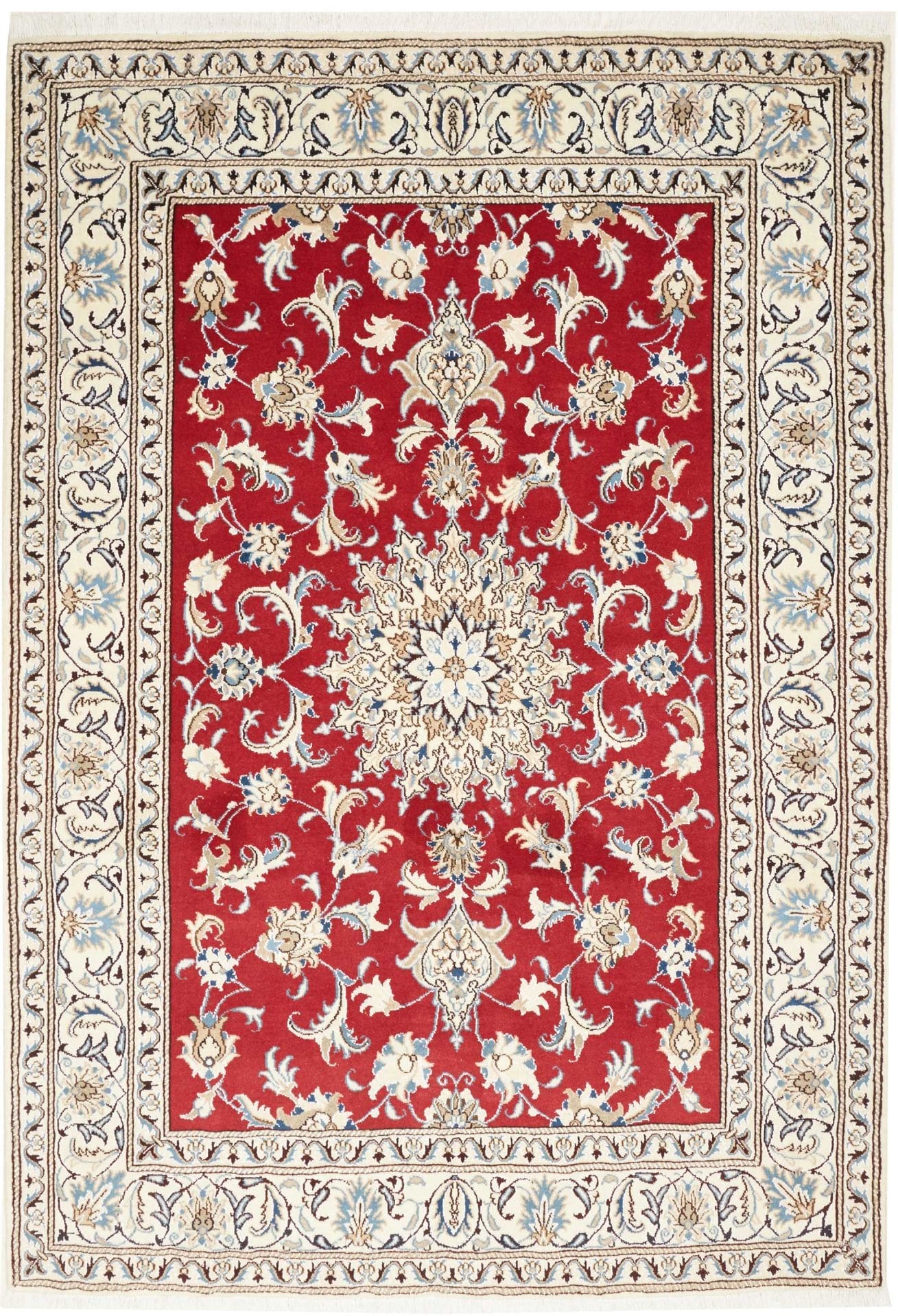 Nain Persian Rug 176 × 245 cm in Wool, hand-knotted