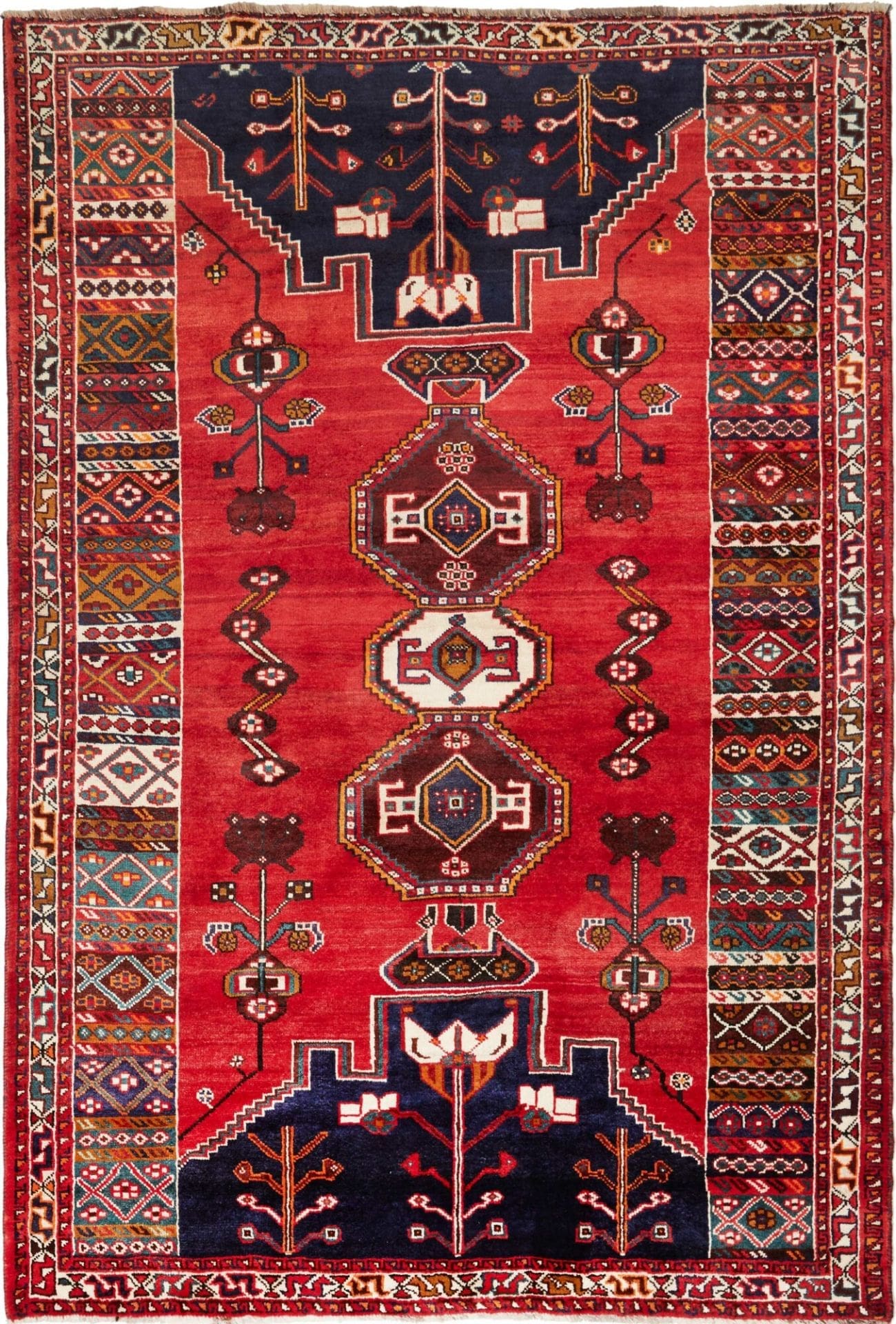 Wool Shiraz Persian Rug 173 × 253 cm, hand-knotted