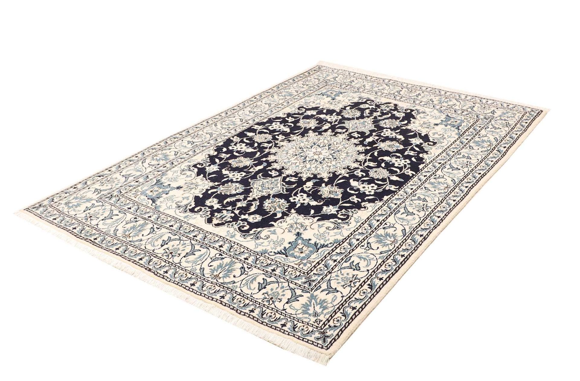 Alternative view of Hand-Knotted Nain Persian Rug, 153 × 215 cm, Wool
