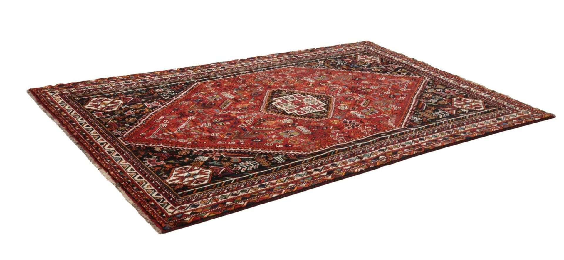 Alternative view of Shiraz Persian Rug 177 × 274 cm in Wool, hand-knotted