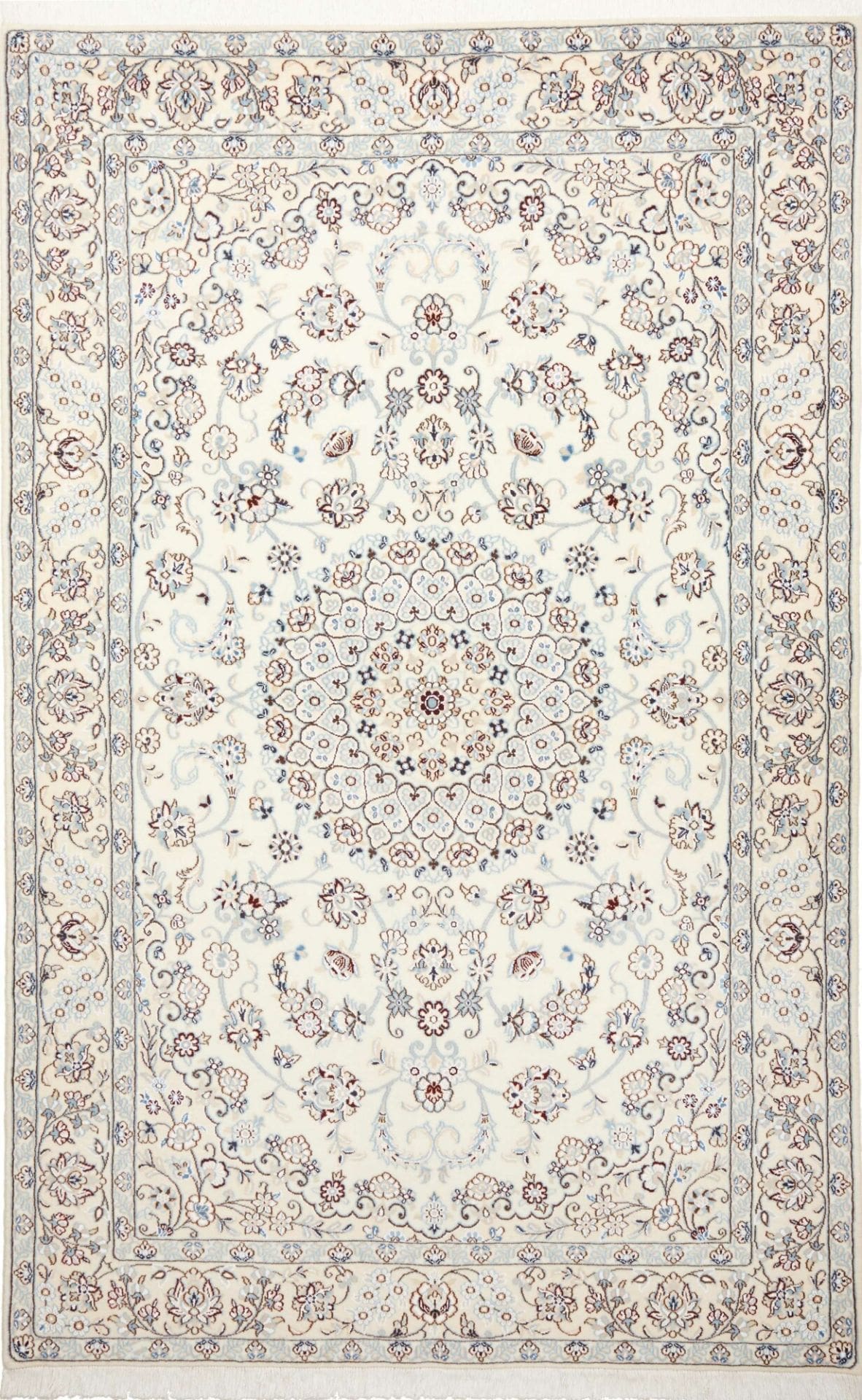 Nain Persian Rug 157 × 242 cm in Wool, hand-knotted