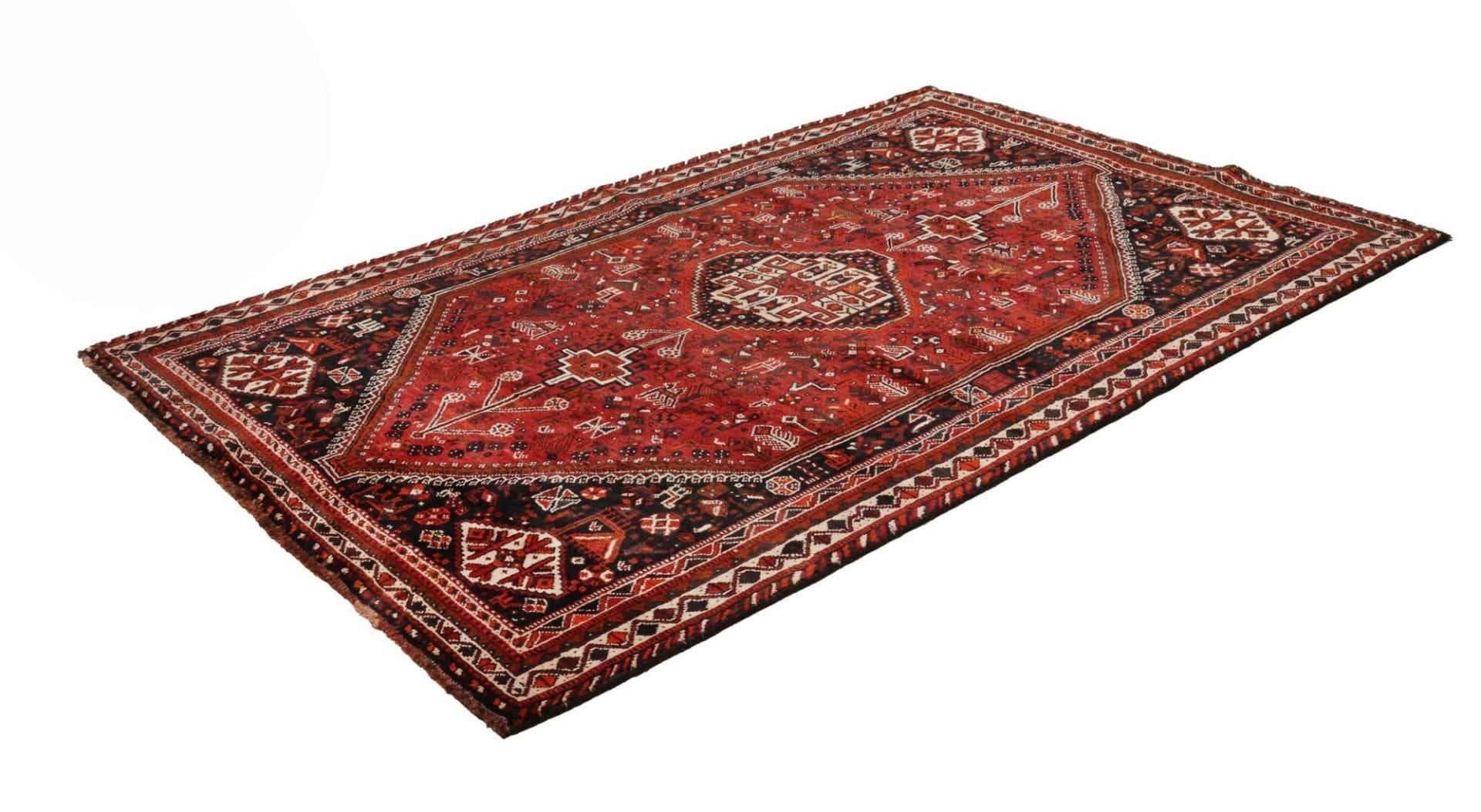 Alternative view of Hand-Knotted Shiraz Persian Rug, 171 × 260 cm, Wool