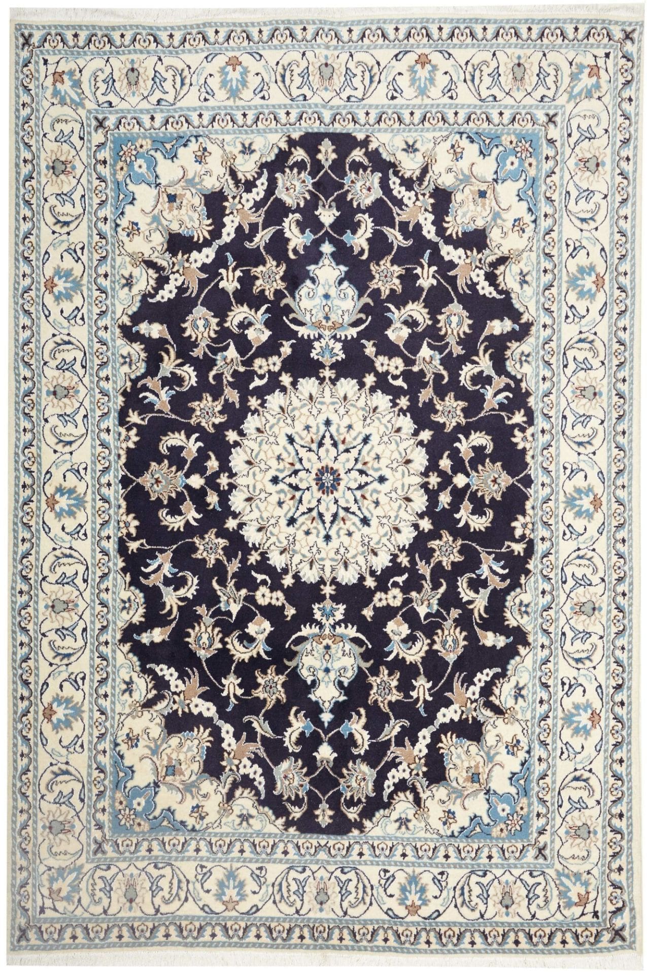 Nain Persian Rug 168 × 245 cm in Wool, hand-knotted