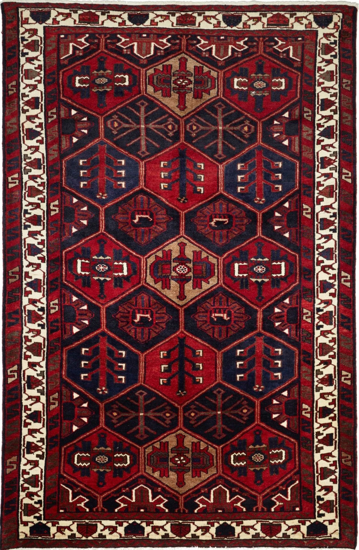 Hand-Knotted Loribaft Persian Rug, 177 × 266 cm, Wool