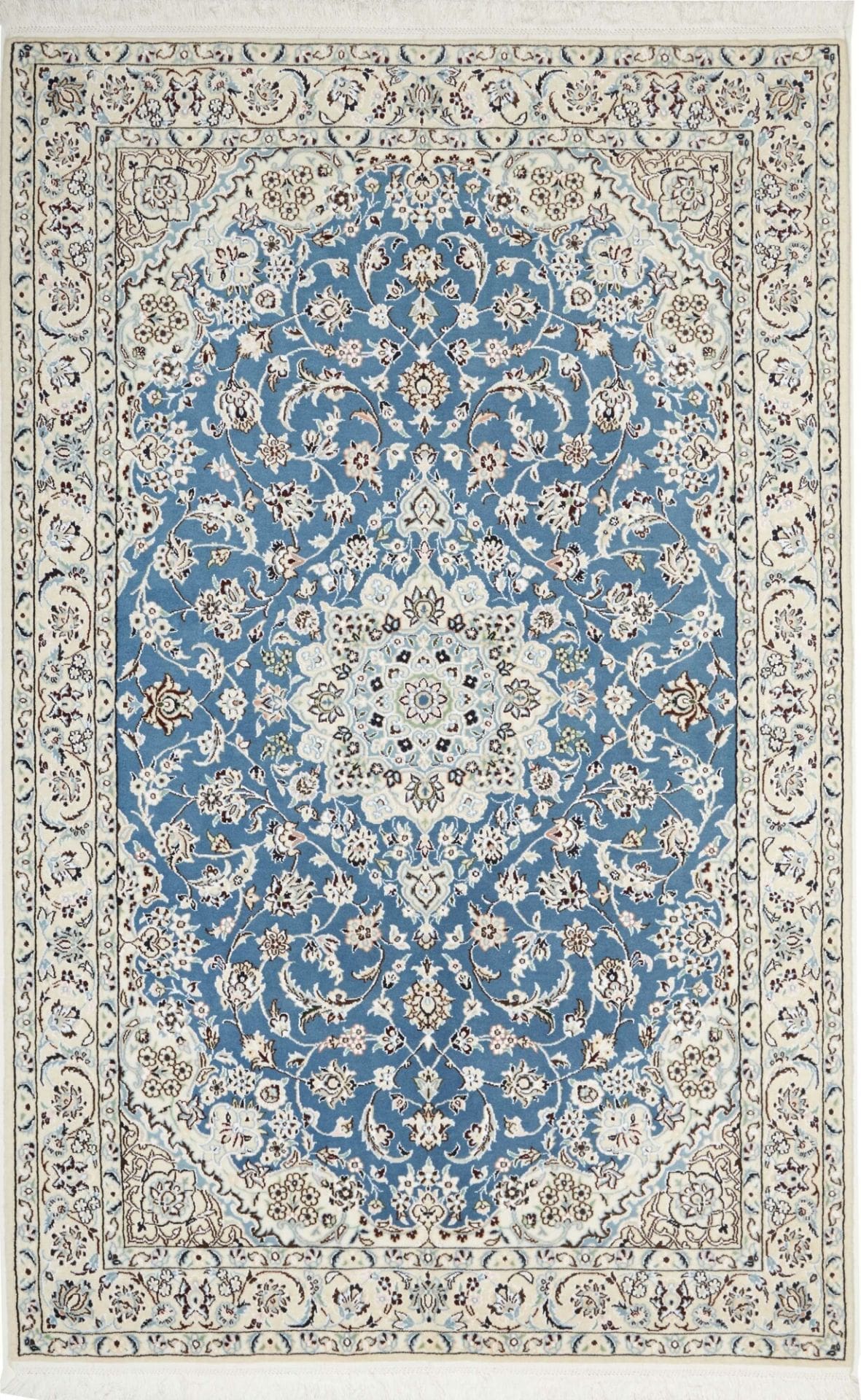 Nain Persian Rug 143 × 220 cm in Wool, hand-knotted